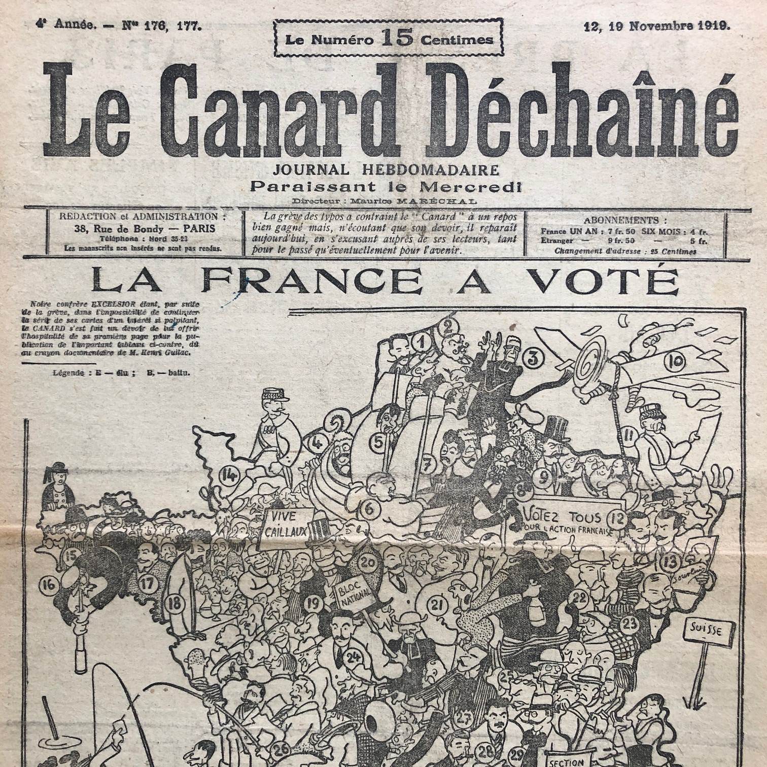 Couac ! | Acheter un Canard | Vente d'Anciens Journaux du Canard Enchaîné. Des Journaux Satiriques de Collection, Historiques & Authentiques de 1916 à 2004 ! | 176 1