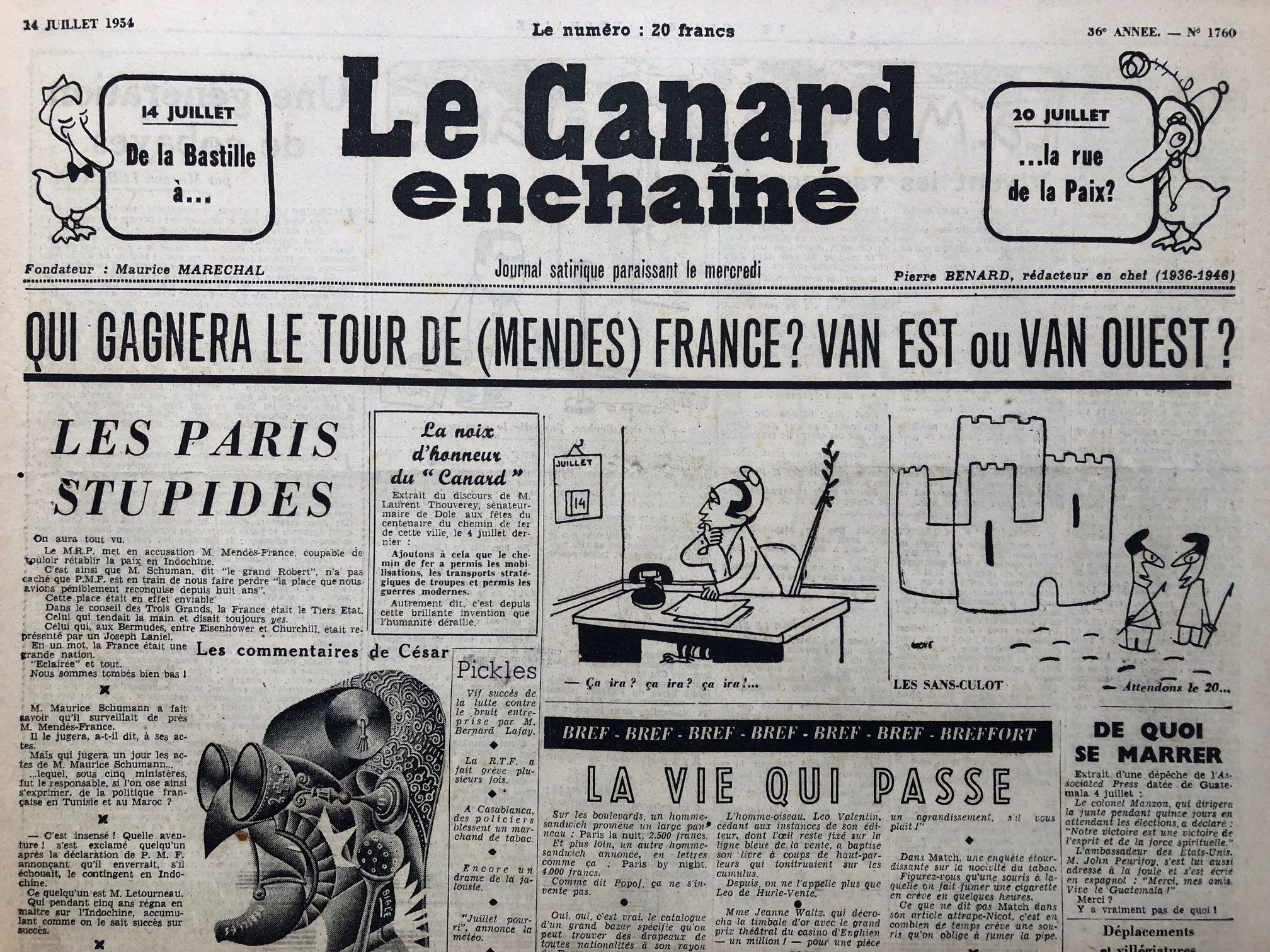 Couac ! | Acheter un Canard | Vente d'Anciens Journaux du Canard Enchaîné. Des Journaux Satiriques de Collection, Historiques & Authentiques de 1916 à 2004 ! | 1760 1