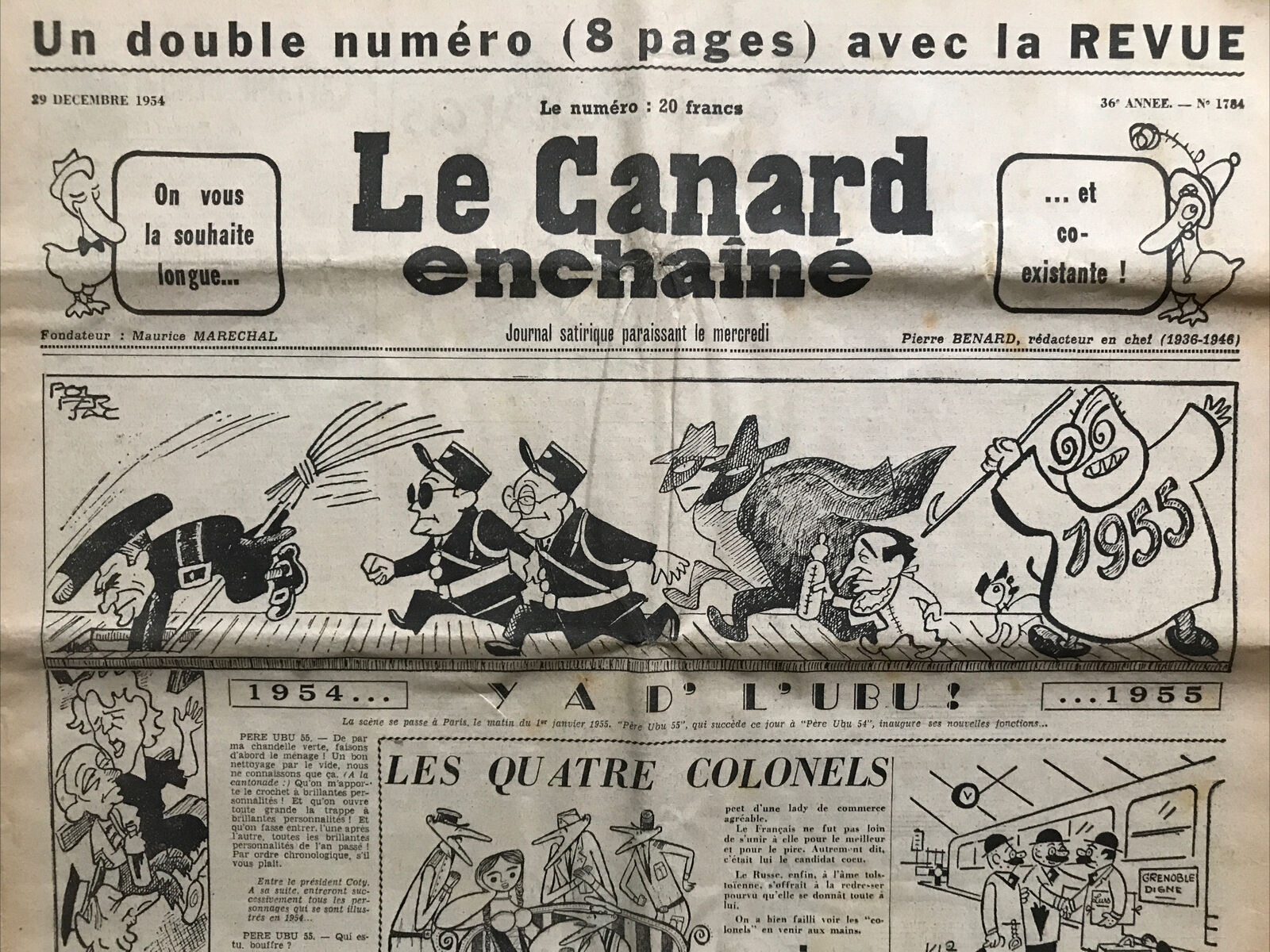 Couac ! | Acheter un Canard | Vente d'Anciens Journaux du Canard Enchaîné. Des Journaux Satiriques de Collection, Historiques & Authentiques de 1916 à 2004 ! | 1784