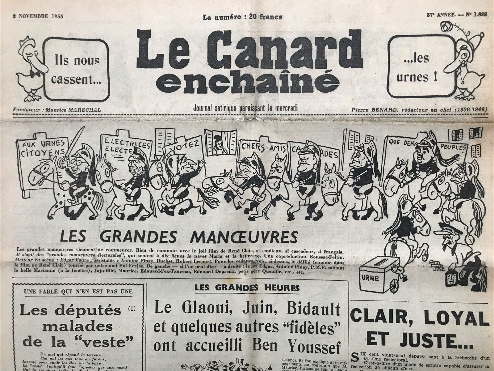 Couac ! | Acheter un Canard | Vente d'Anciens Journaux du Canard Enchaîné. Des Journaux Satiriques de Collection, Historiques & Authentiques de 1916 à 2004 ! | 1828