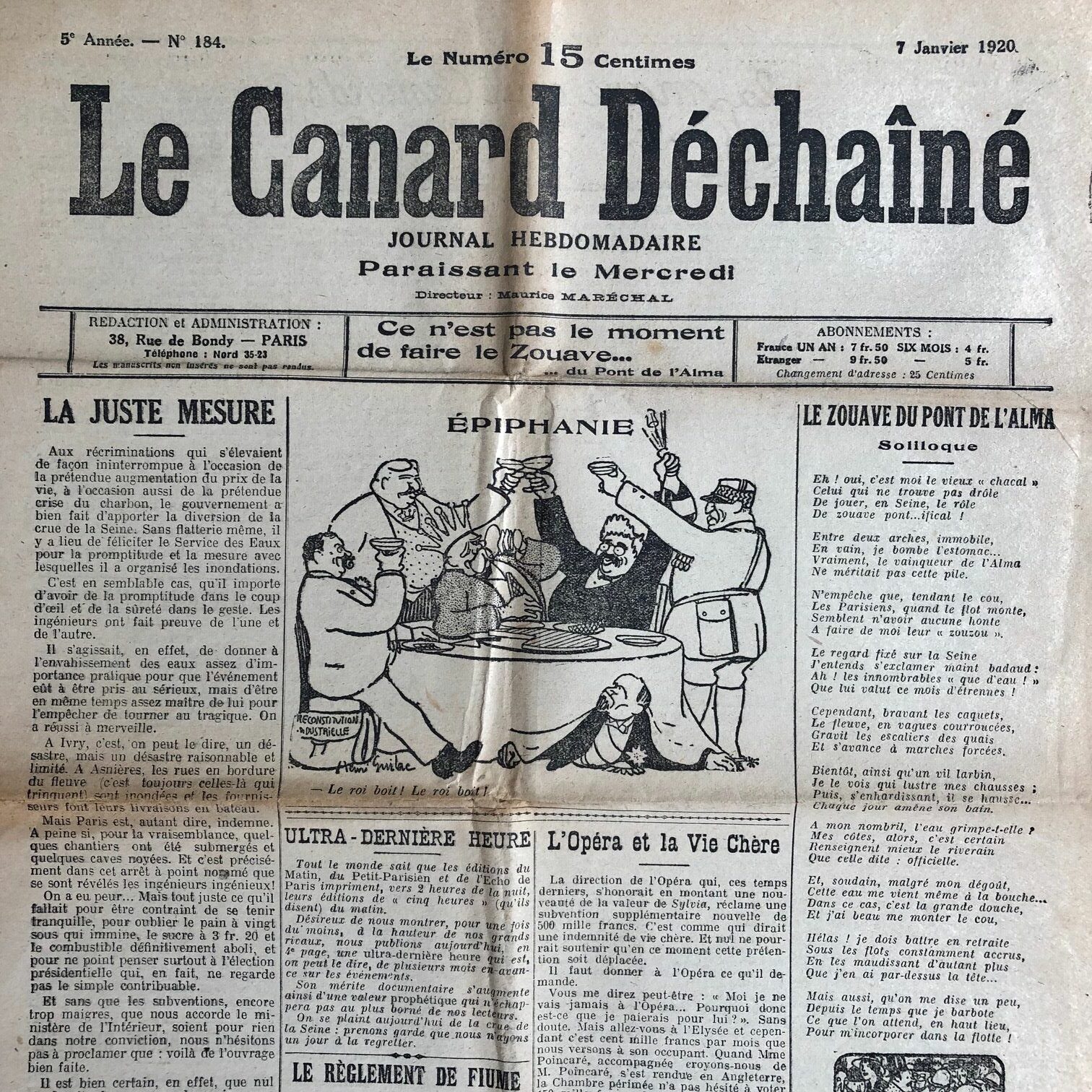 Couac ! | Acheter un Canard | Vente d'Anciens Journaux du Canard Enchaîné. Des Journaux Satiriques de Collection, Historiques & Authentiques de 1916 à 2004 ! | 184 rotated