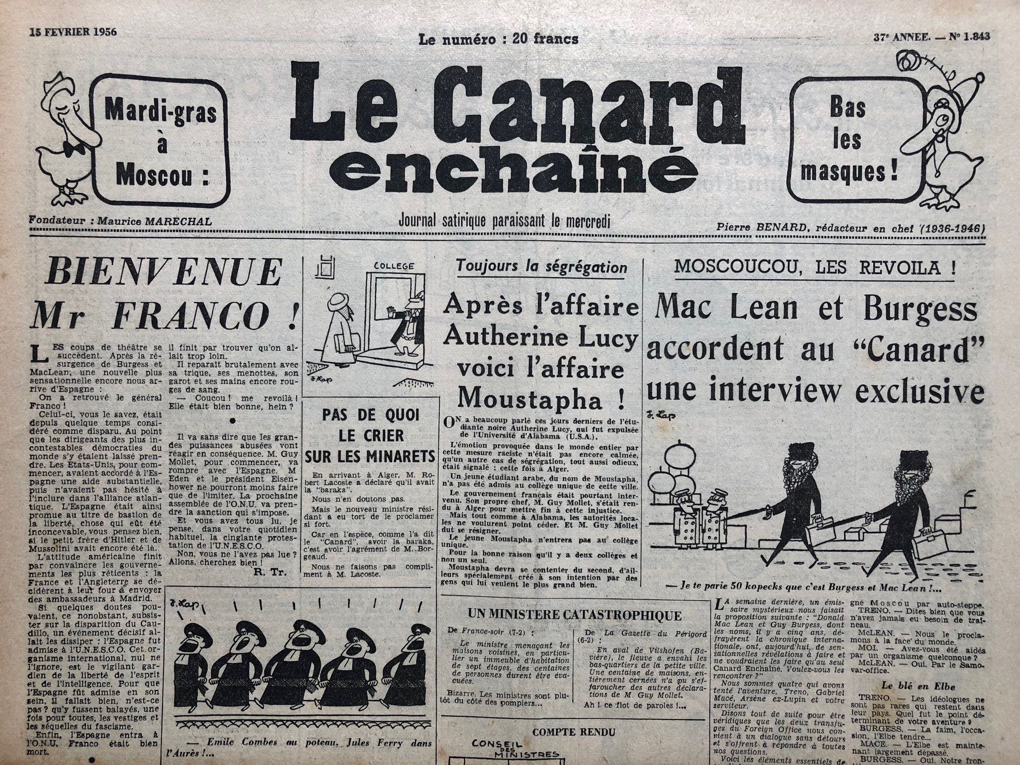 Couac ! | Acheter un Canard | Vente d'Anciens Journaux du Canard Enchaîné. Des Journaux Satiriques de Collection, Historiques & Authentiques de 1916 à 2004 ! | 1843 1