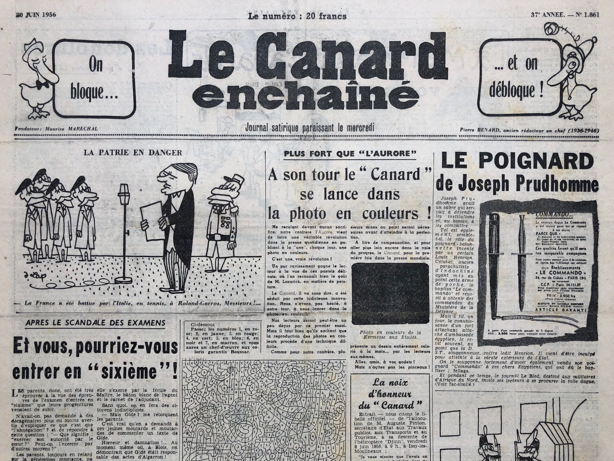 Couac ! | Acheter un Canard | Vente d'Anciens Journaux du Canard Enchaîné. Des Journaux Satiriques de Collection, Historiques & Authentiques de 1916 à 2004 ! | 1861 1