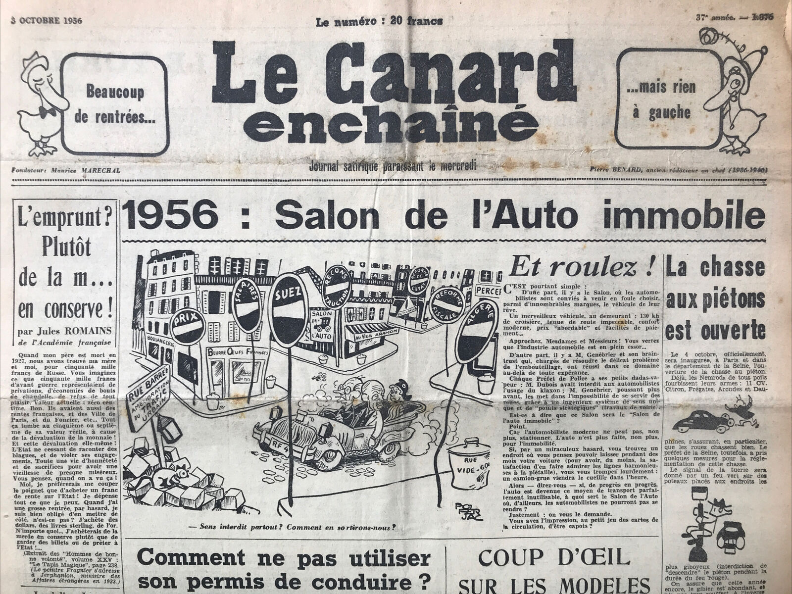 Couac ! | Acheter un Canard | Vente d'Anciens Journaux du Canard Enchaîné. Des Journaux Satiriques de Collection, Historiques & Authentiques de 1916 à 2004 ! | 1876