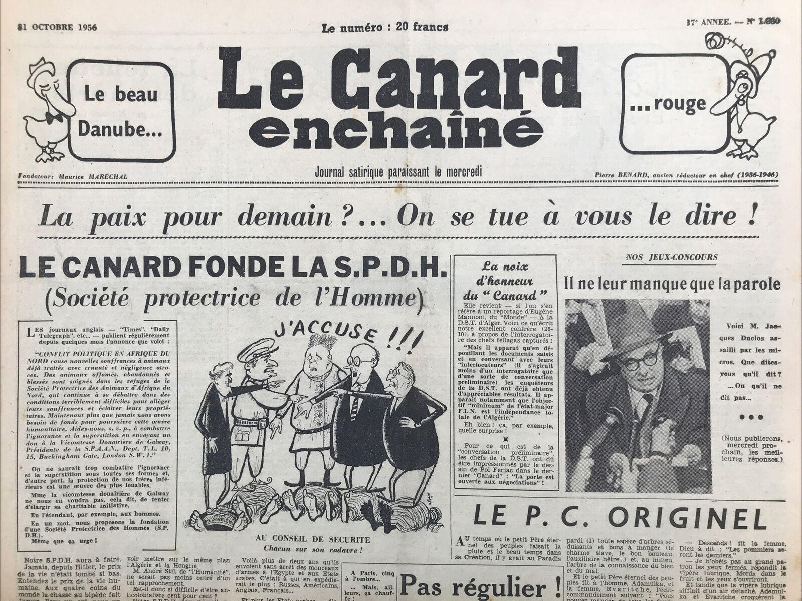 Couac ! | Acheter un Canard | Vente d'Anciens Journaux du Canard Enchaîné. Des Journaux Satiriques de Collection, Historiques & Authentiques de 1916 à 2004 ! | 1880