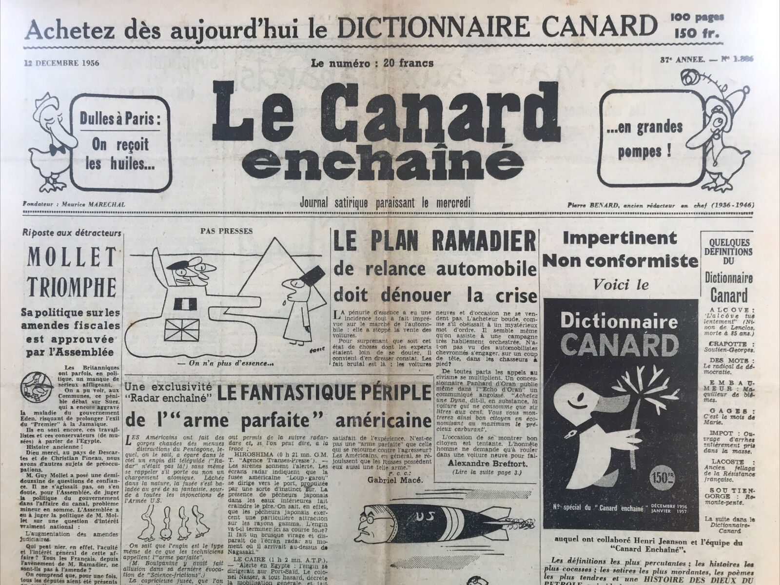 Couac ! | Acheter un Canard | Vente d'Anciens Journaux du Canard Enchaîné. Des Journaux Satiriques de Collection, Historiques & Authentiques de 1916 à 2004 ! | 1886