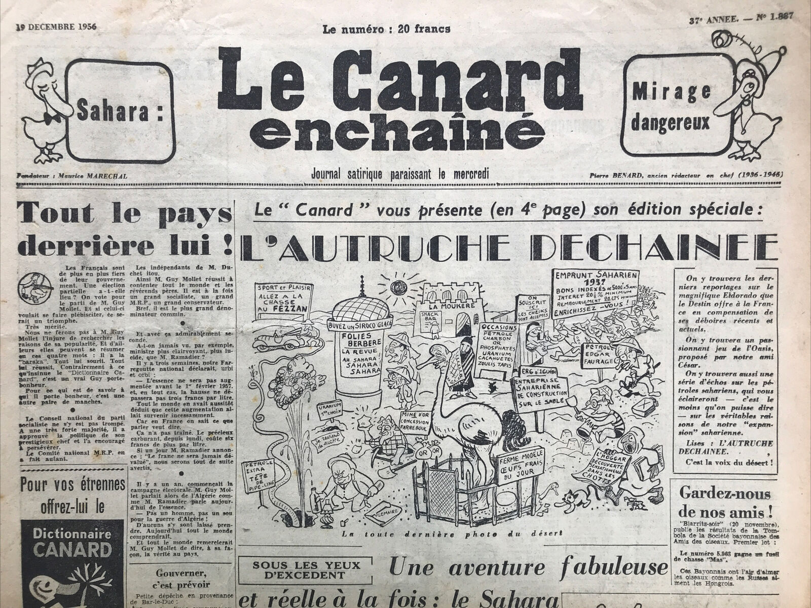 Couac ! | Acheter un Canard | Vente d'Anciens Journaux du Canard Enchaîné. Des Journaux Satiriques de Collection, Historiques & Authentiques de 1916 à 2004 ! | 1887