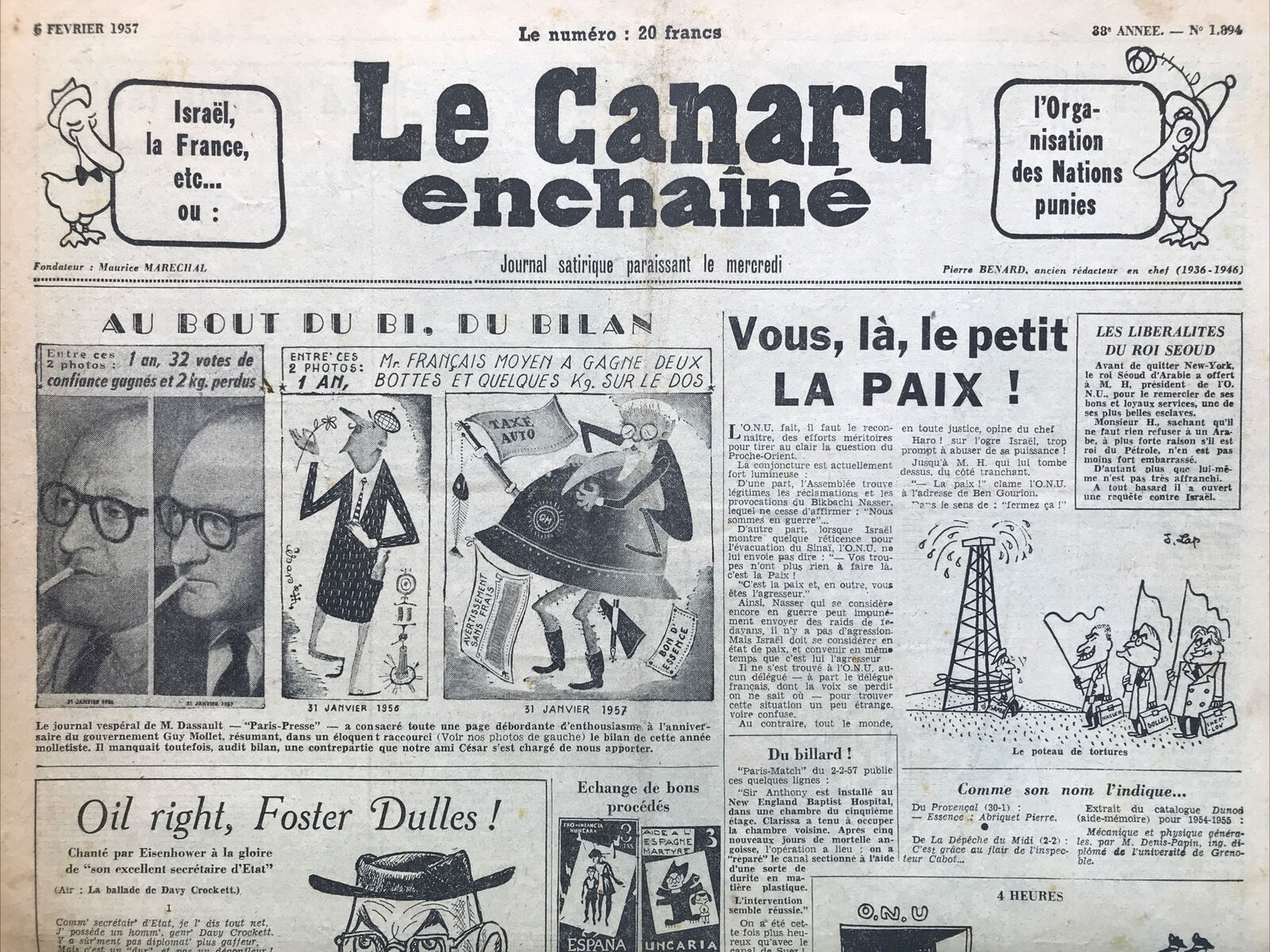 Couac ! | Acheter un Canard | Vente d'Anciens Journaux du Canard Enchaîné. Des Journaux Satiriques de Collection, Historiques & Authentiques de 1916 à 2004 ! | 1894