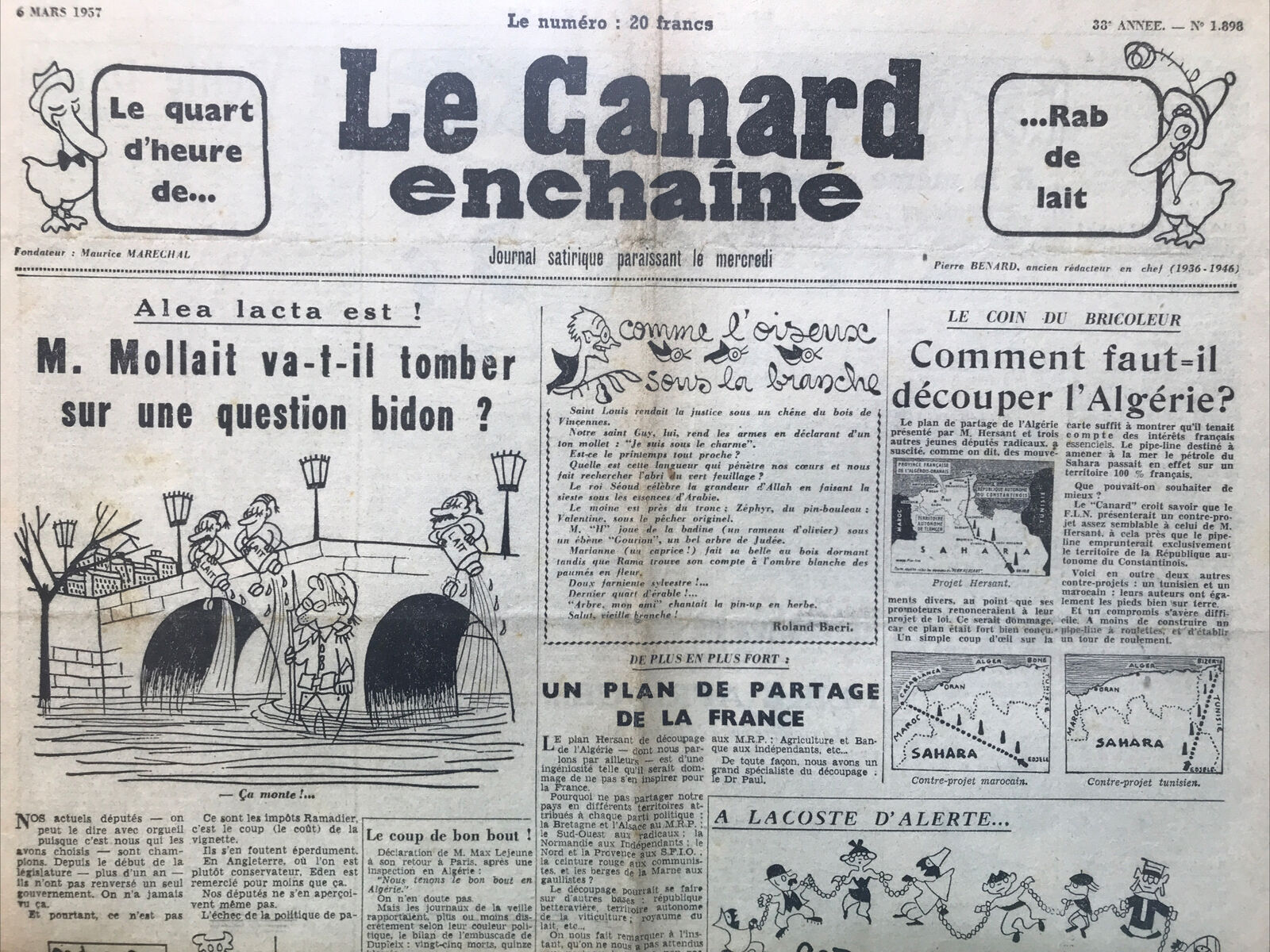 Couac ! | Acheter un Canard | Vente d'Anciens Journaux du Canard Enchaîné. Des Journaux Satiriques de Collection, Historiques & Authentiques de 1916 à 2004 ! | 1898