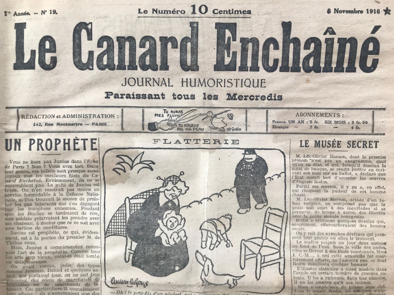 Couac ! | Acheter un Canard | Vente d'Anciens Journaux du Canard Enchaîné. Des Journaux Satiriques de Collection, Historiques & Authentiques de 1916 à 2004 ! | 19 2