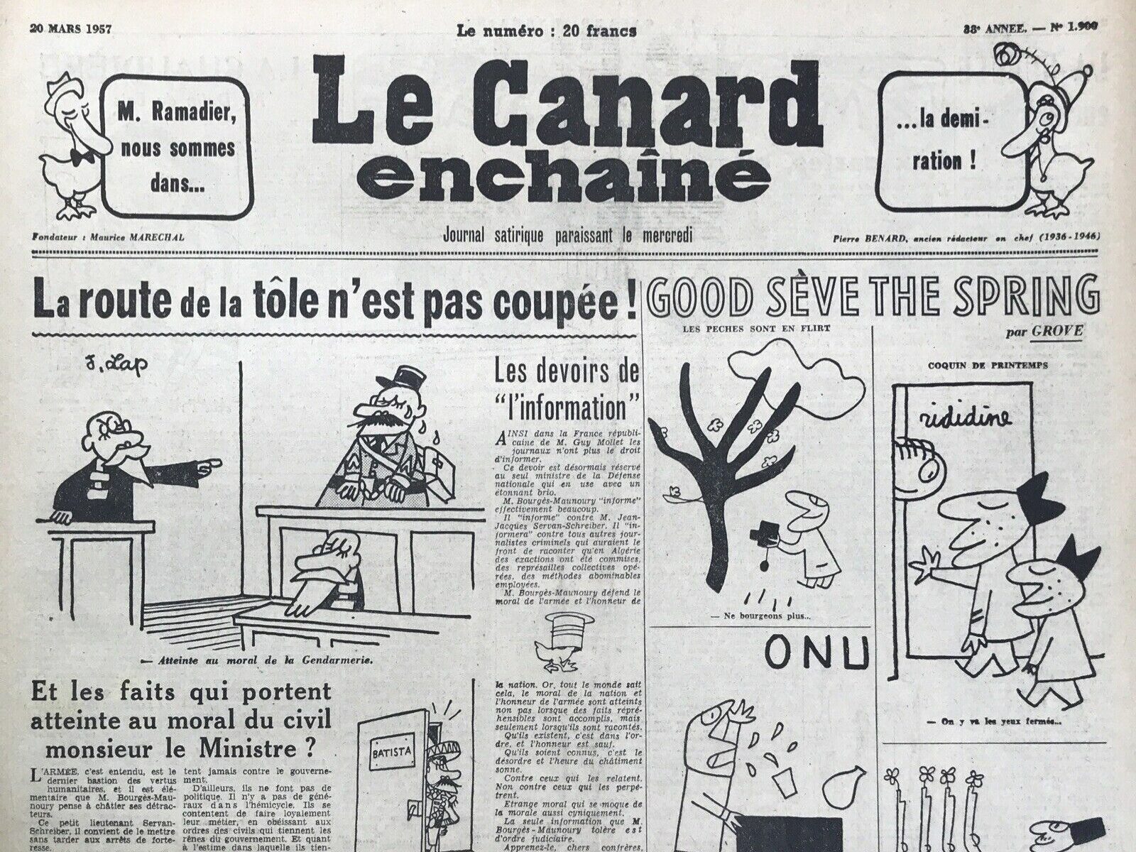 Couac ! | Acheter un Canard | Vente d'Anciens Journaux du Canard Enchaîné. Des Journaux Satiriques de Collection, Historiques & Authentiques de 1916 à 2004 ! | 1900 e1723445669529