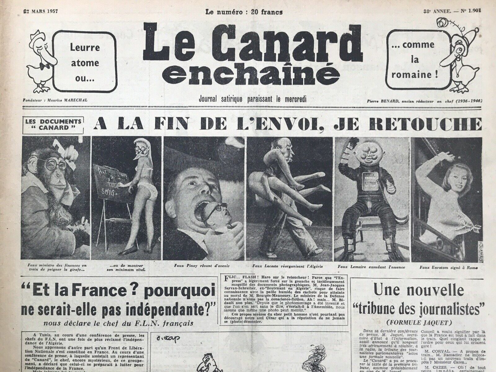 Couac ! | Acheter un Canard | Vente d'Anciens Journaux du Canard Enchaîné. Des Journaux Satiriques de Collection, Historiques & Authentiques de 1916 à 2004 ! | 1901 e1723445774743