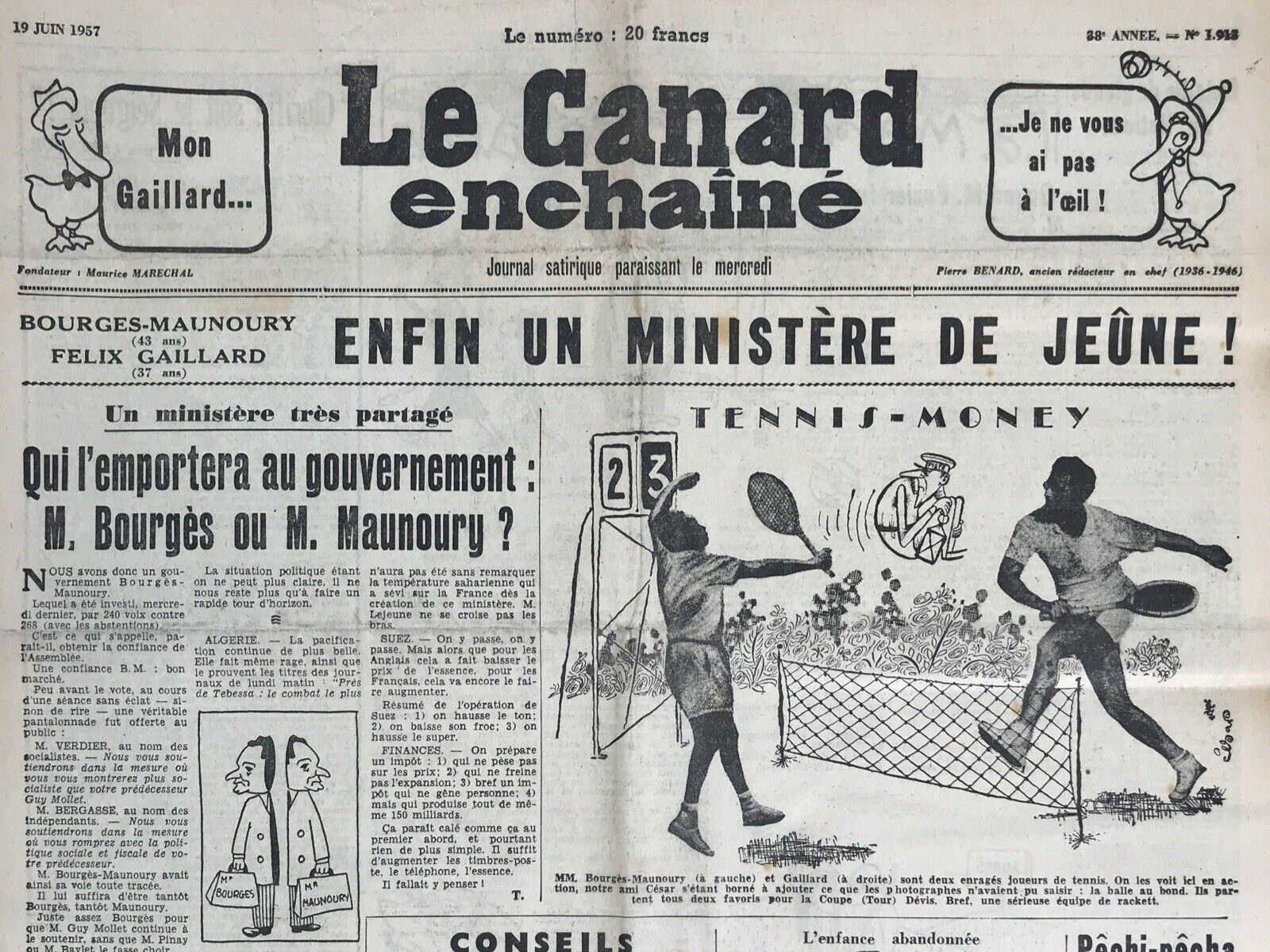 Couac ! | Acheter un Canard | Vente d'Anciens Journaux du Canard Enchaîné. Des Journaux Satiriques de Collection, Historiques & Authentiques de 1916 à 2004 ! | 1913 e1723446770967