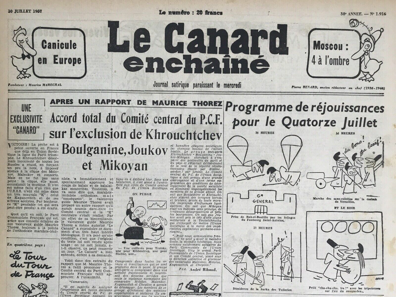 Couac ! | Acheter un Canard | Vente d'Anciens Journaux du Canard Enchaîné. Des Journaux Satiriques de Collection, Historiques & Authentiques de 1916 à 2004 ! | 1916 e1723446952370