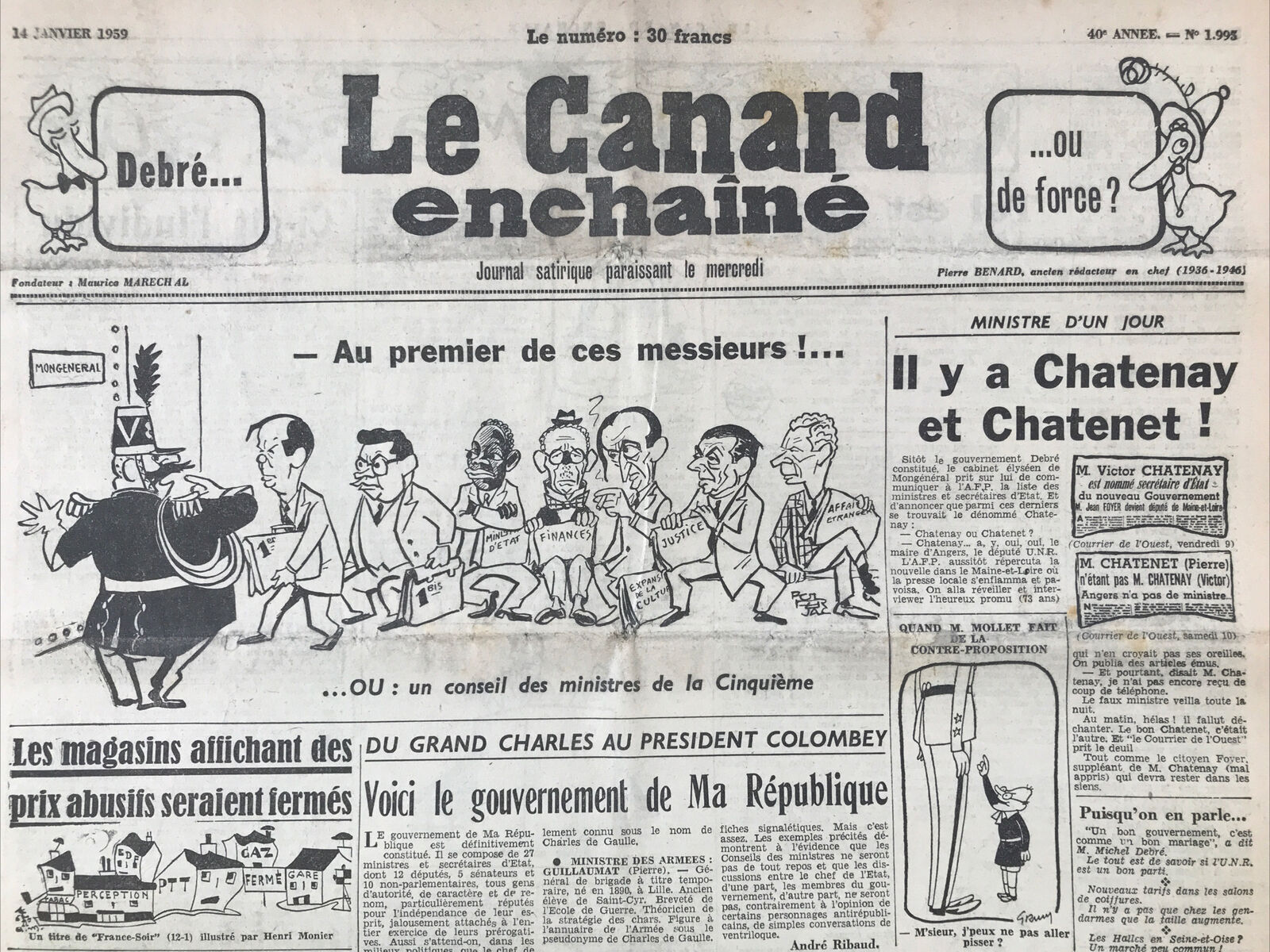 Couac ! | Acheter un Canard | Vente d'Anciens Journaux du Canard Enchaîné. Des Journaux Satiriques de Collection, Historiques & Authentiques de 1916 à 2004 ! | 1995