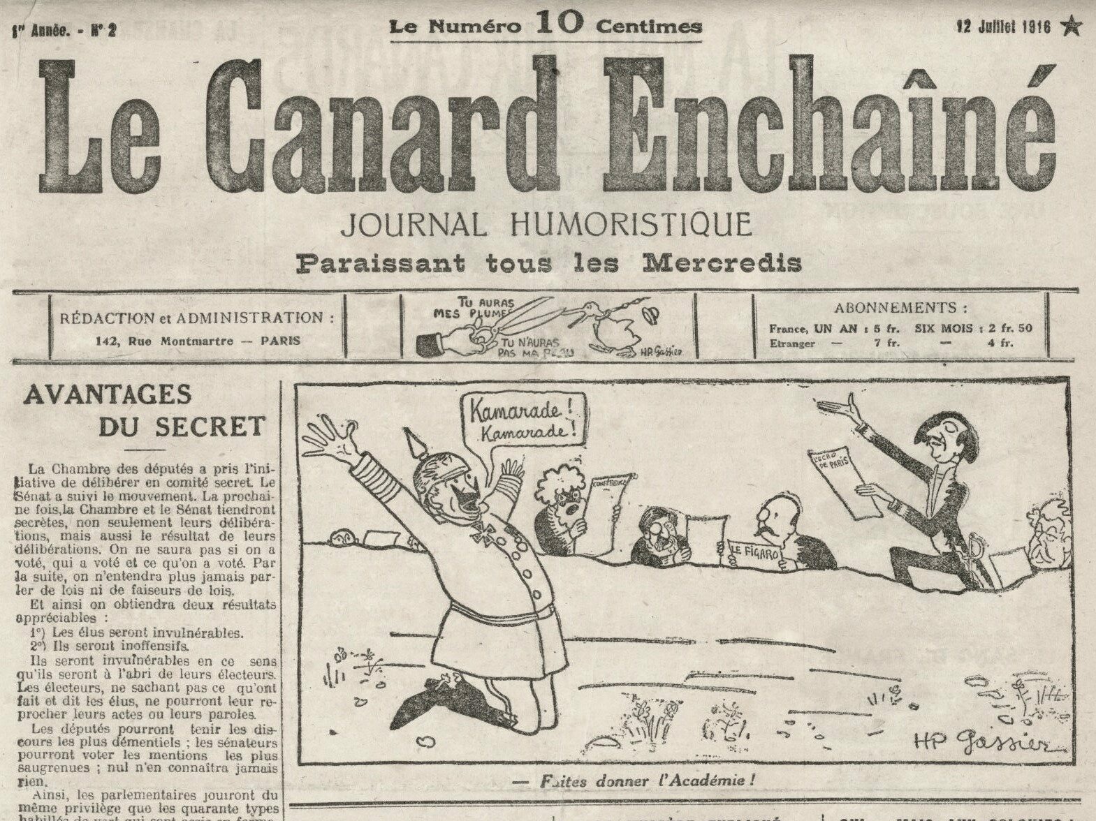 Couac ! | Acheter un Canard | Vente d'Anciens Journaux du Canard Enchaîné. Des Journaux Satiriques de Collection, Historiques & Authentiques de 1916 à 2004 ! | 2 6 e1716131715332