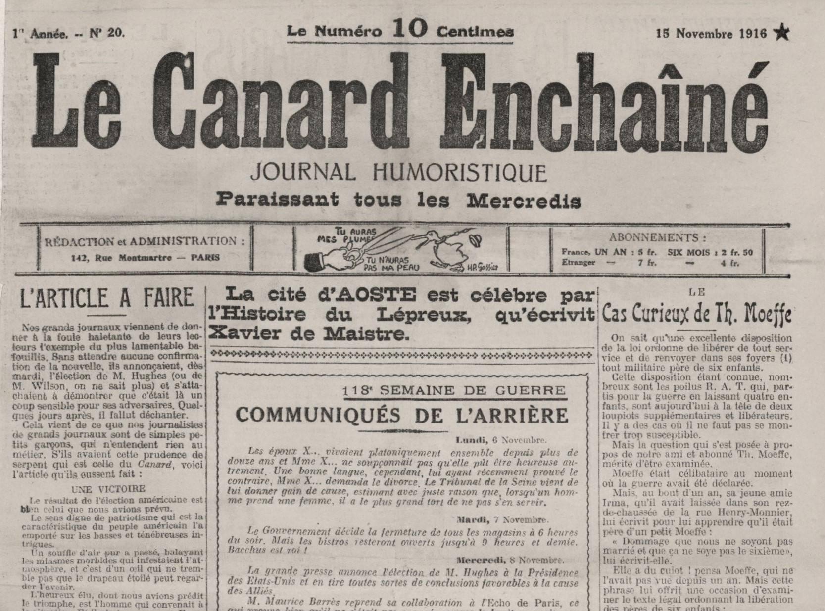 Couac ! | Acheter un Canard | Vente d'Anciens Journaux du Canard Enchaîné. Des Journaux Satiriques de Collection, Historiques & Authentiques de 1916 à 2004 ! | 20 4