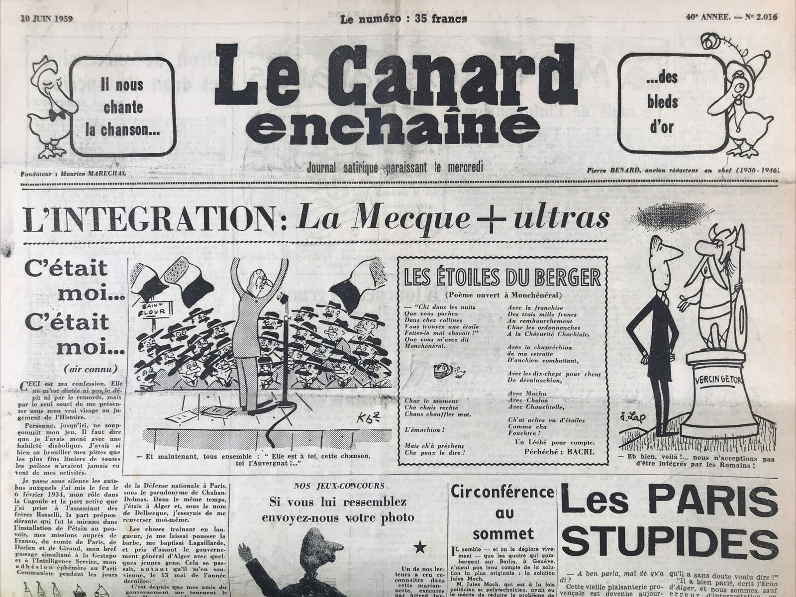 Couac ! | Acheter un Canard | Vente d'Anciens Journaux du Canard Enchaîné. Des Journaux Satiriques de Collection, Historiques & Authentiques de 1916 à 2004 ! | 2016