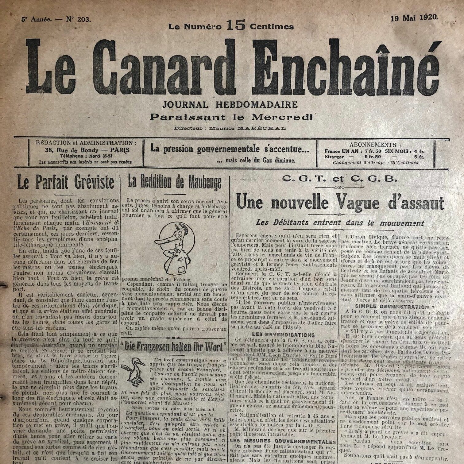 Couac ! | Acheter un Canard | Vente d'Anciens Journaux du Canard Enchaîné. Des Journaux Satiriques de Collection, Historiques & Authentiques de 1916 à 2004 ! | 203 1 rotated