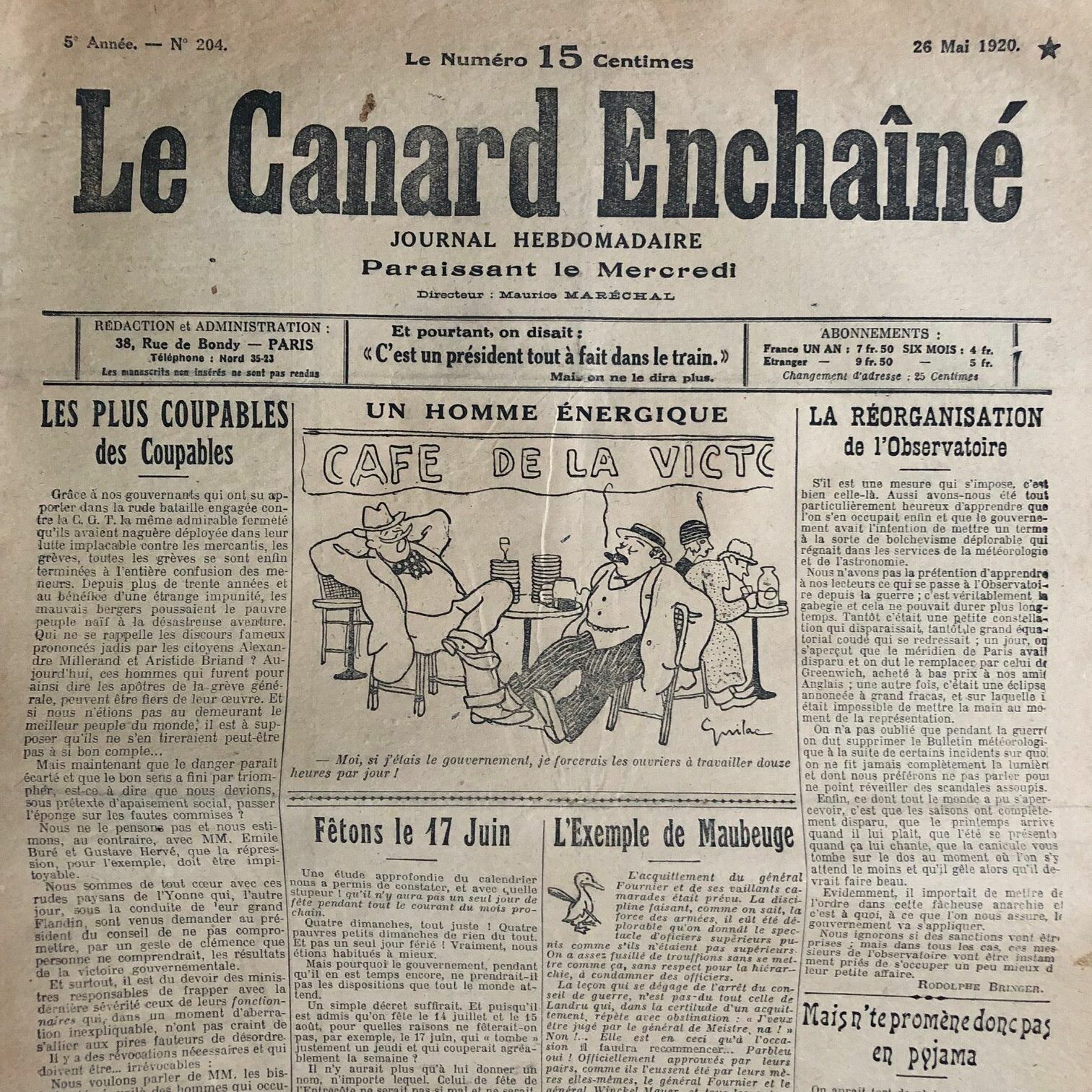 Couac ! | Acheter un Canard | Vente d'Anciens Journaux du Canard Enchaîné. Des Journaux Satiriques de Collection, Historiques & Authentiques de 1916 à 2004 ! | 204 rotated