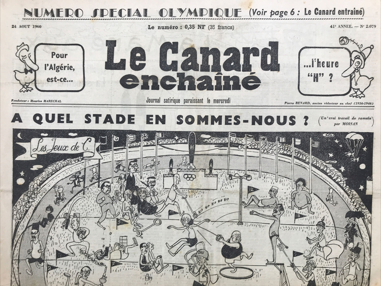 Couac ! | Acheter un Canard | Vente d'Anciens Journaux du Canard Enchaîné. Des Journaux Satiriques de Collection, Historiques & Authentiques de 1916 à 2004 ! | 2079