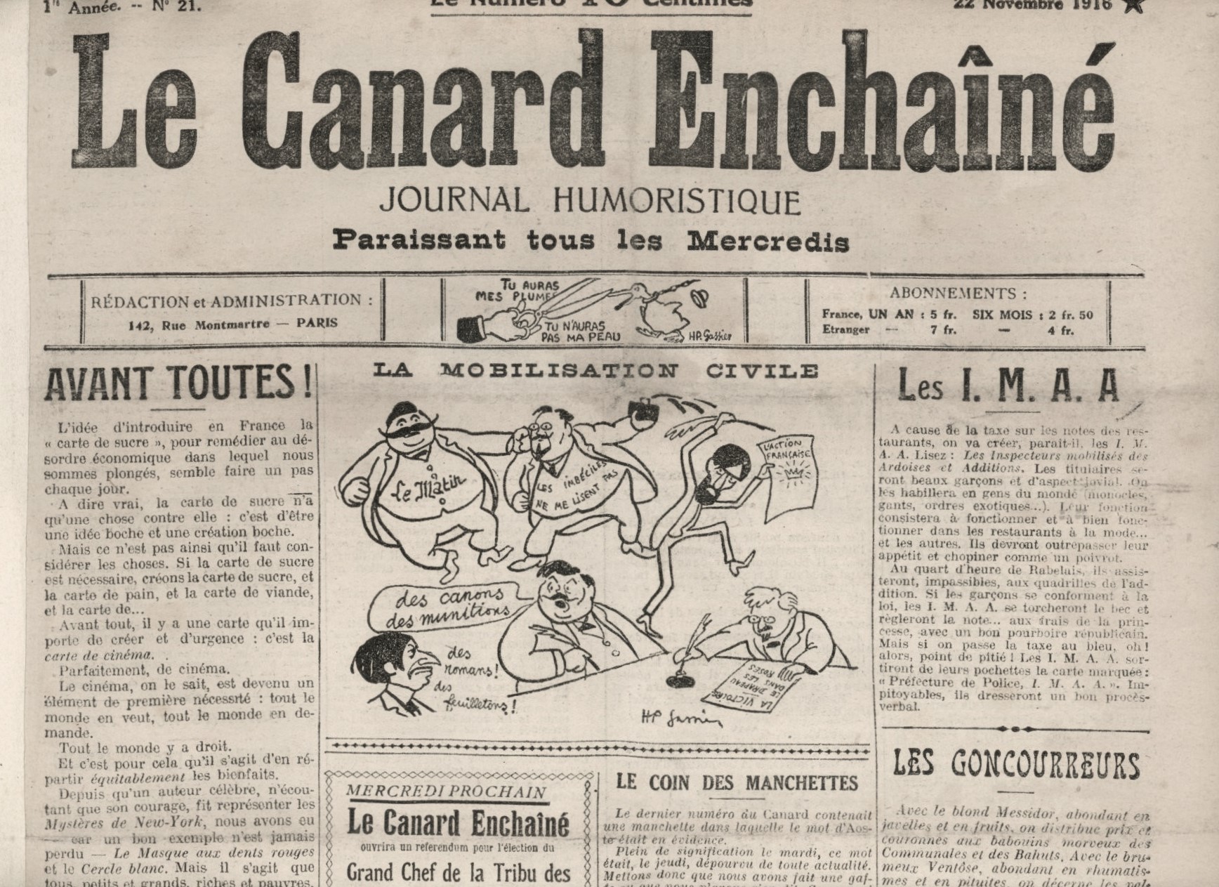 Couac ! | Acheter un Canard | Vente d'Anciens Journaux du Canard Enchaîné. Des Journaux Satiriques de Collection, Historiques & Authentiques de 1916 à 2004 ! | 21 4