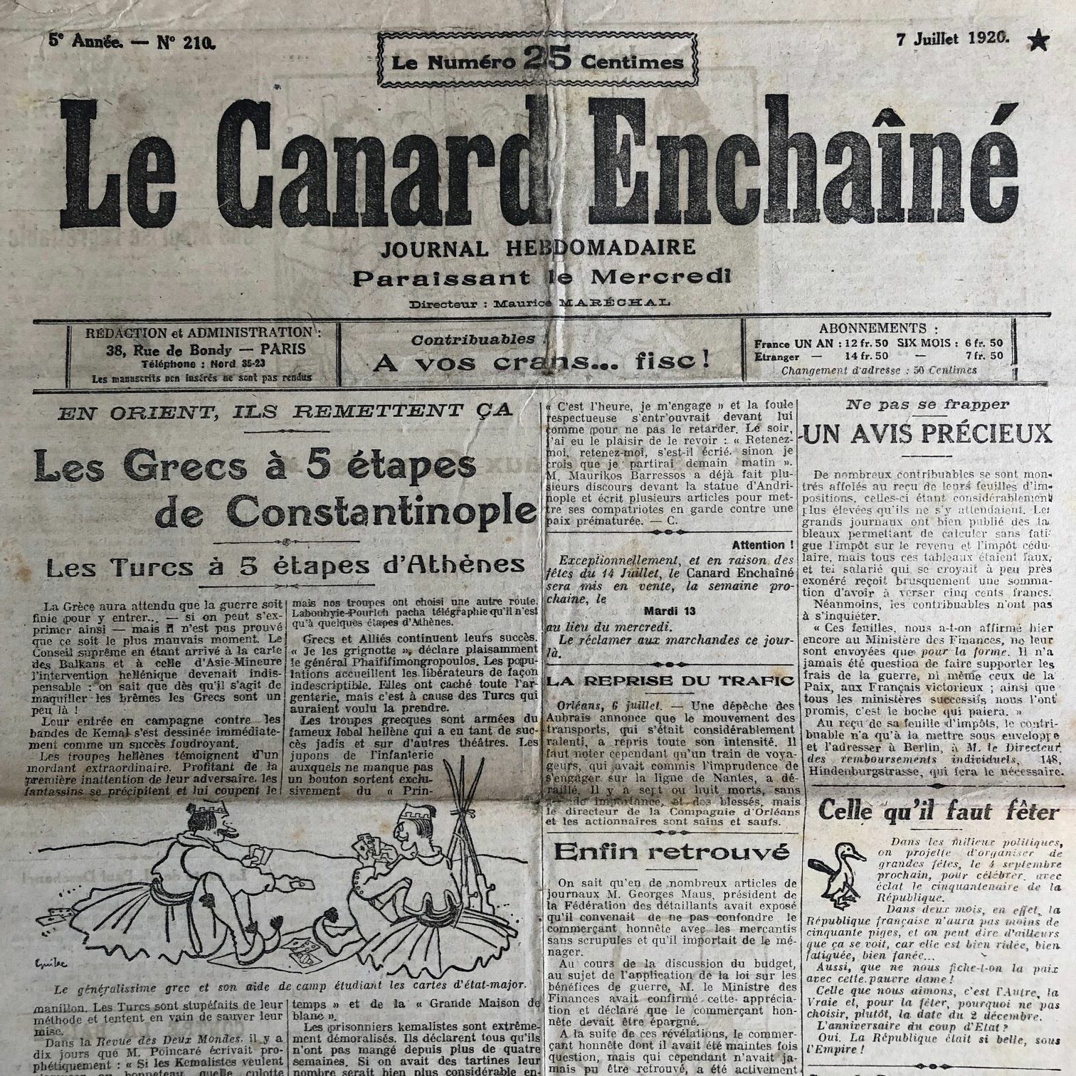 Couac ! | Acheter un Canard | Vente d'Anciens Journaux du Canard Enchaîné. Des Journaux Satiriques de Collection, Historiques & Authentiques de 1916 à 2004 ! | 210 1 rotated