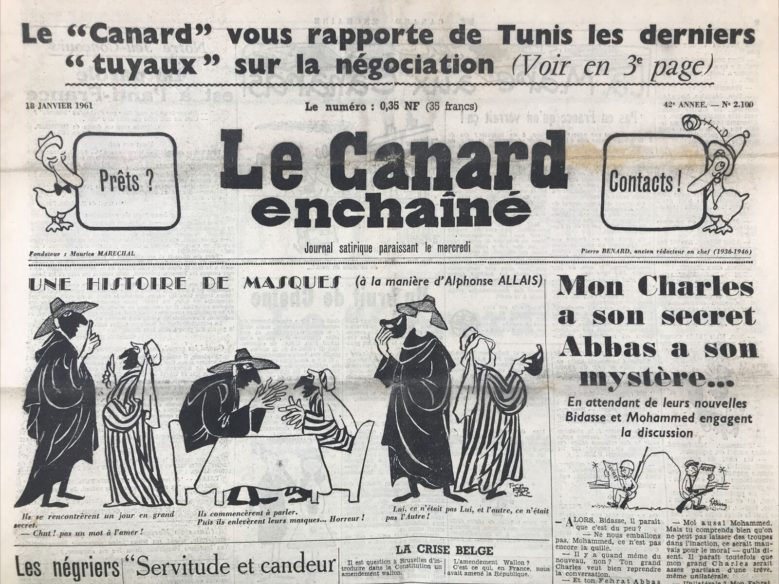 Couac ! | Acheter un Canard | Vente d'Anciens Journaux du Canard Enchaîné. Des Journaux Satiriques de Collection, Historiques & Authentiques de 1916 à 2004 ! | 2100