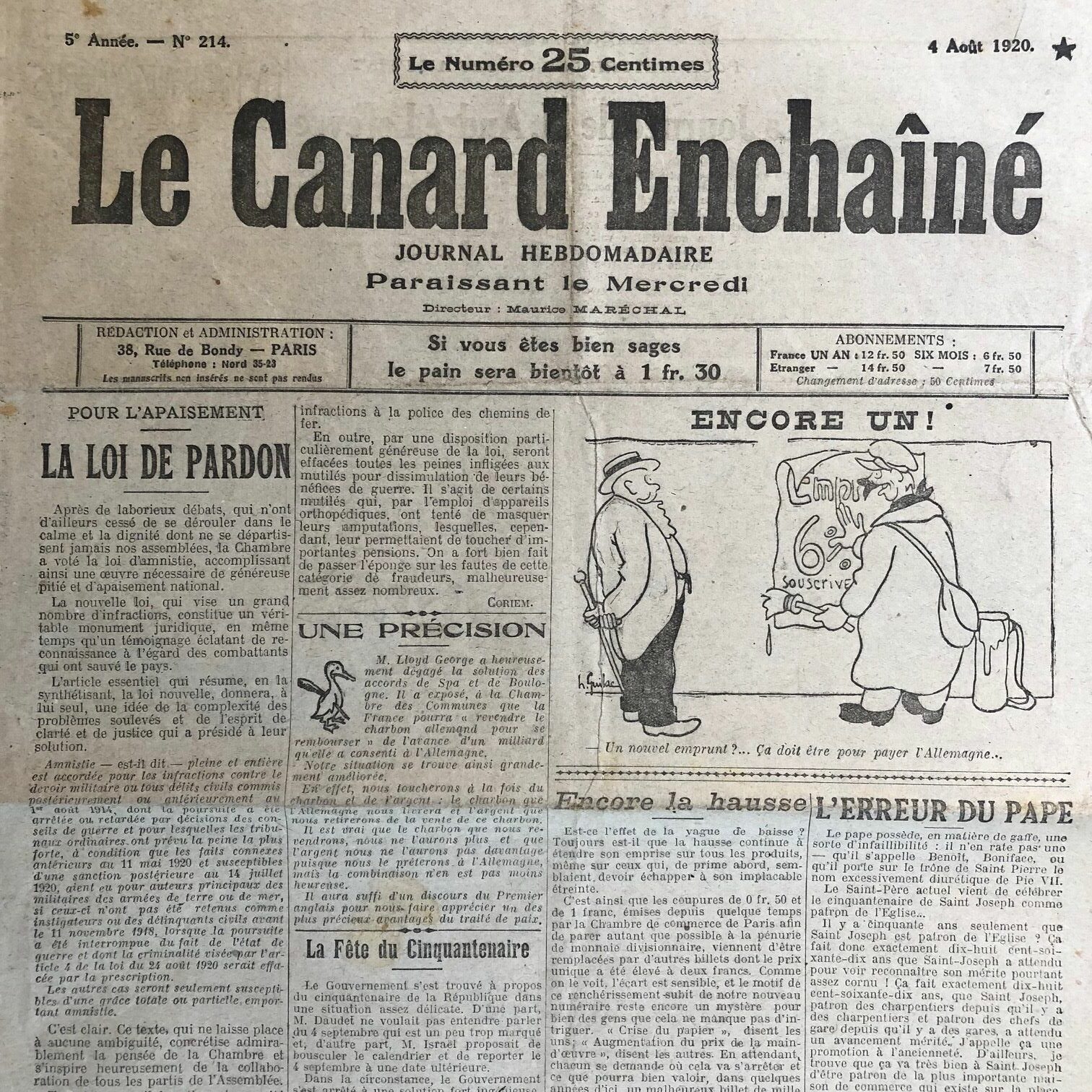 Couac ! | Acheter un Canard | Vente d'Anciens Journaux du Canard Enchaîné. Des Journaux Satiriques de Collection, Historiques & Authentiques de 1916 à 2004 ! | 214 rotated