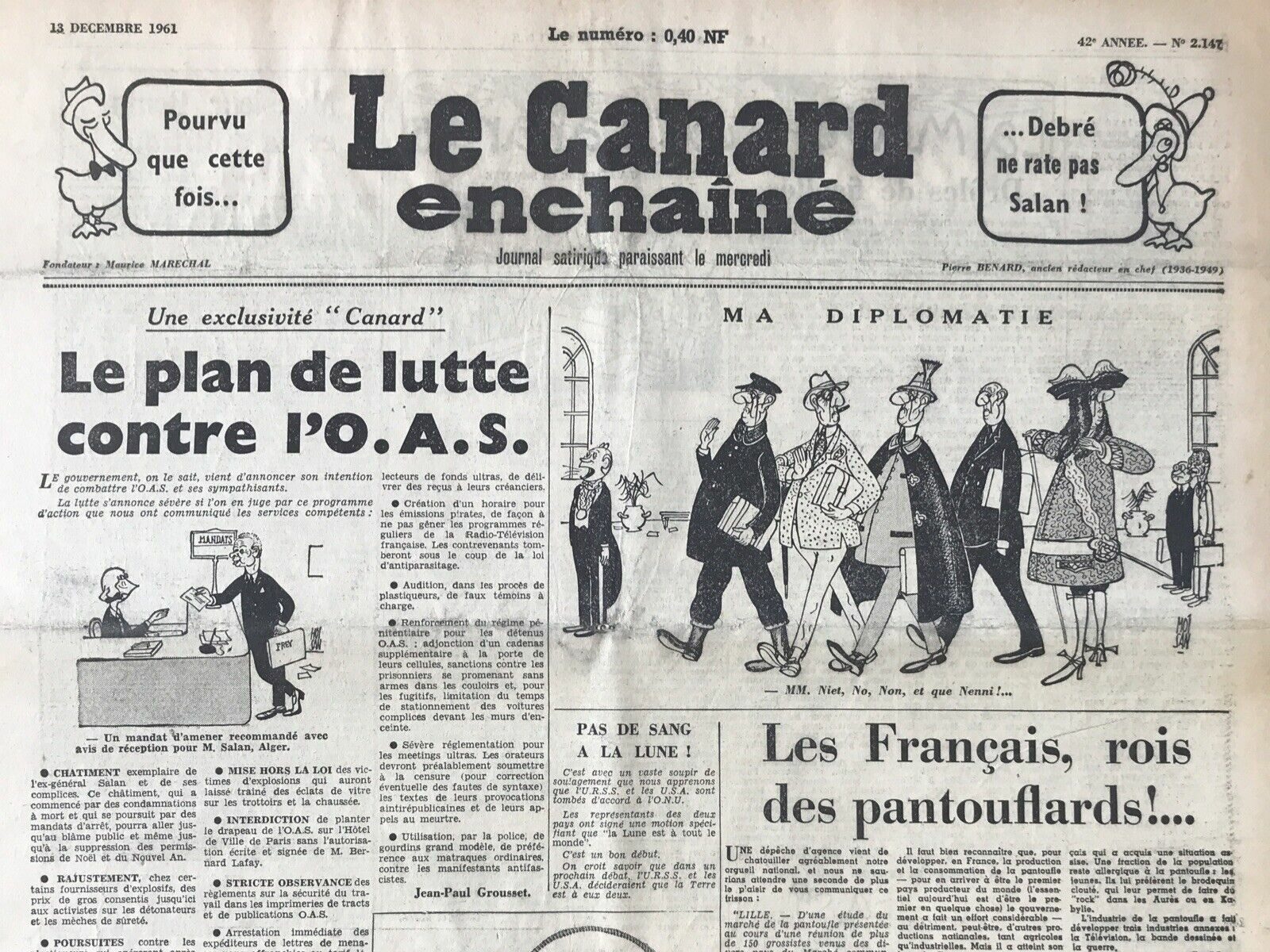 Couac ! | Acheter un Canard | Vente d'Anciens Journaux du Canard Enchaîné. Des Journaux Satiriques de Collection, Historiques & Authentiques de 1916 à 2004 ! | 2147 1 e1708240428400