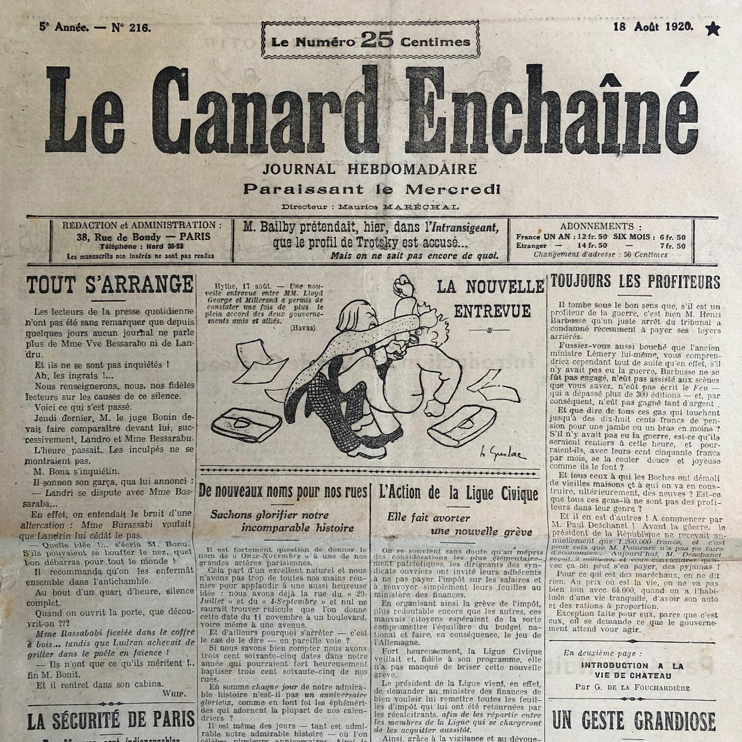 Couac ! | Acheter un Canard | Vente d'Anciens Journaux du Canard Enchaîné. Des Journaux Satiriques de Collection, Historiques & Authentiques de 1916 à 2004 ! | 216 rotated