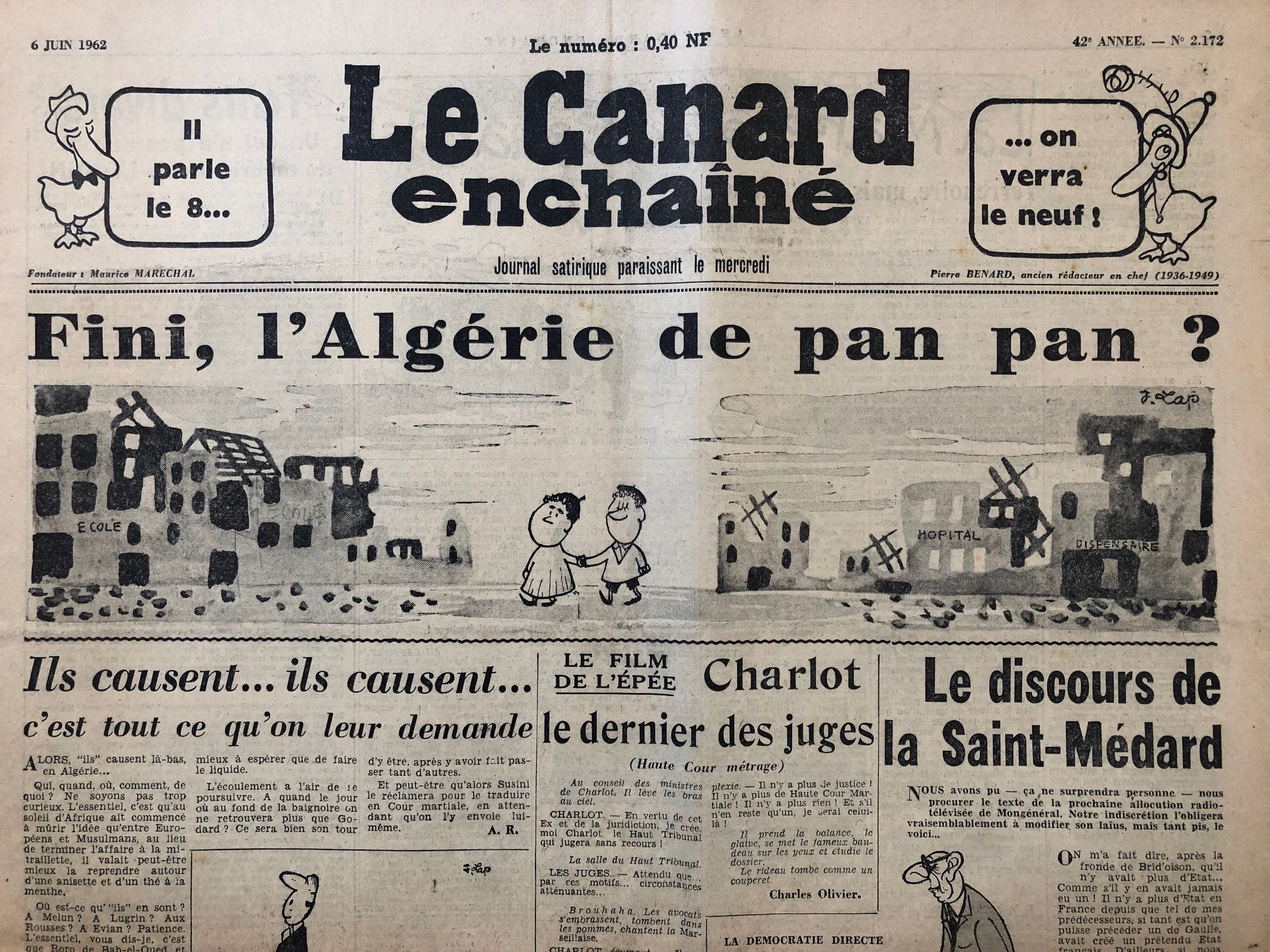 Couac ! | Acheter un Canard | Vente d'Anciens Journaux du Canard Enchaîné. Des Journaux Satiriques de Collection, Historiques & Authentiques de 1916 à 2004 ! | 2172 1