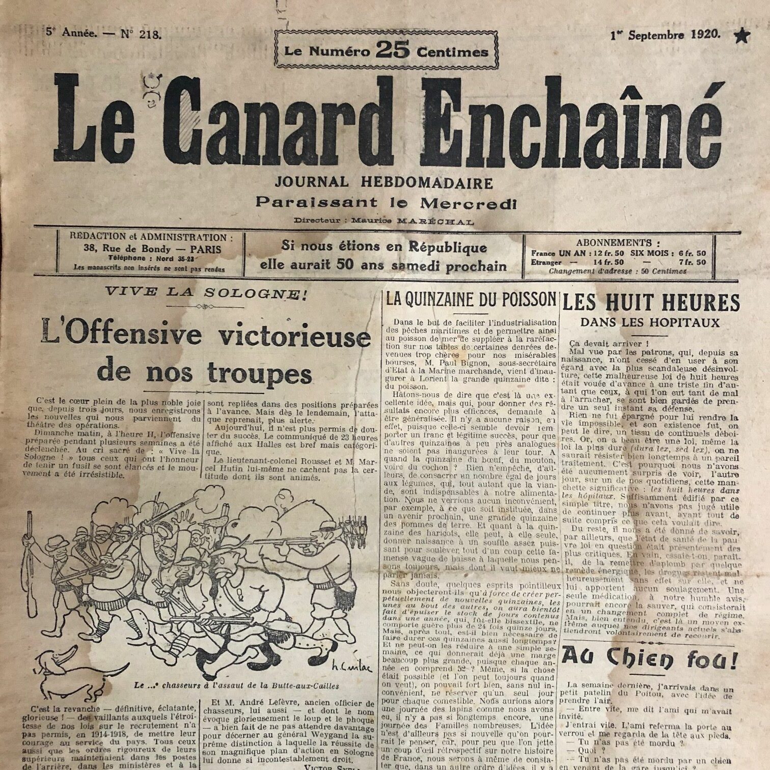 Couac ! | Acheter un Canard | Vente d'Anciens Journaux du Canard Enchaîné. Des Journaux Satiriques de Collection, Historiques & Authentiques de 1916 à 2004 ! | 218 rotated