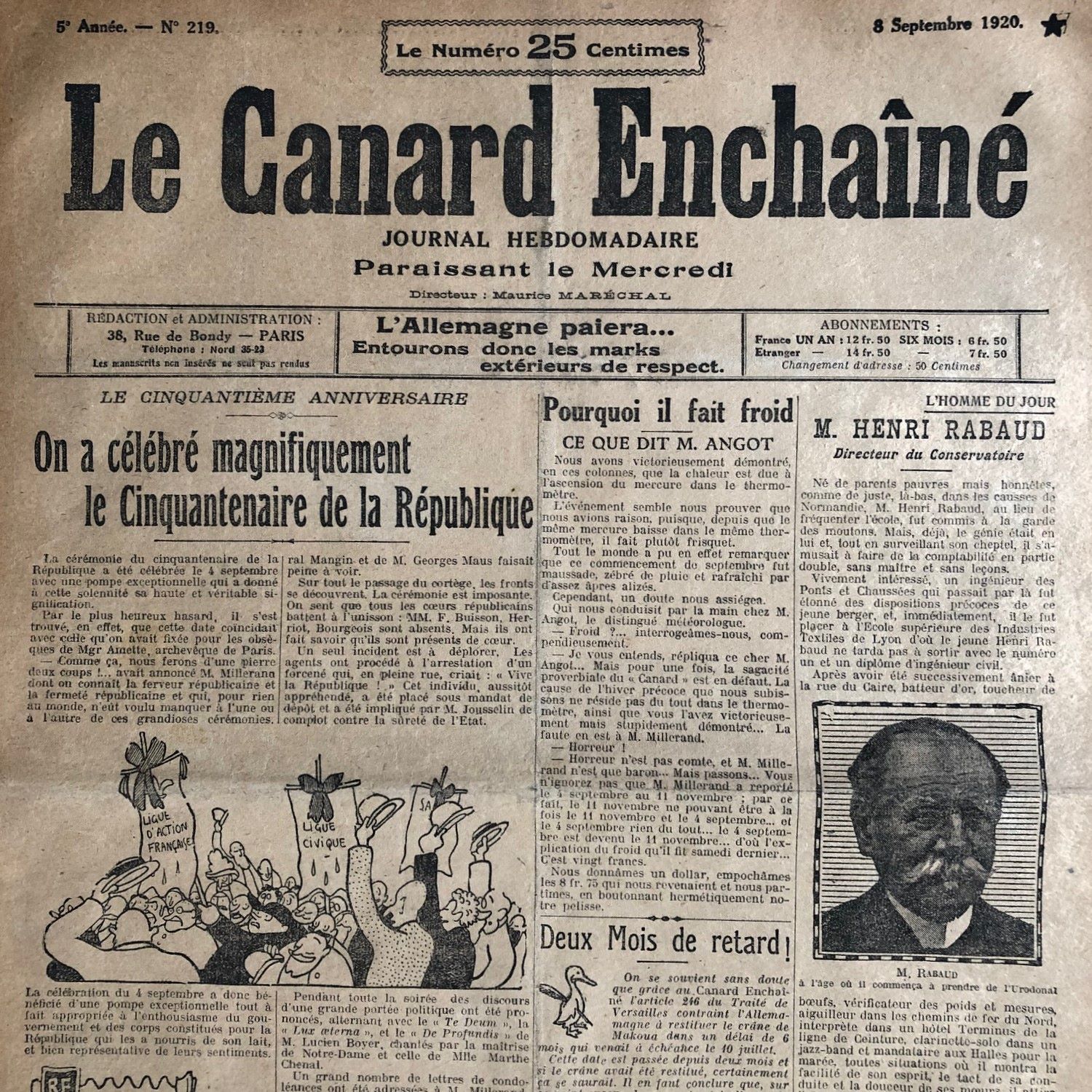 Couac ! | Acheter un Canard | Vente d'Anciens Journaux du Canard Enchaîné. Des Journaux Satiriques de Collection, Historiques & Authentiques de 1916 à 2004 ! | 219