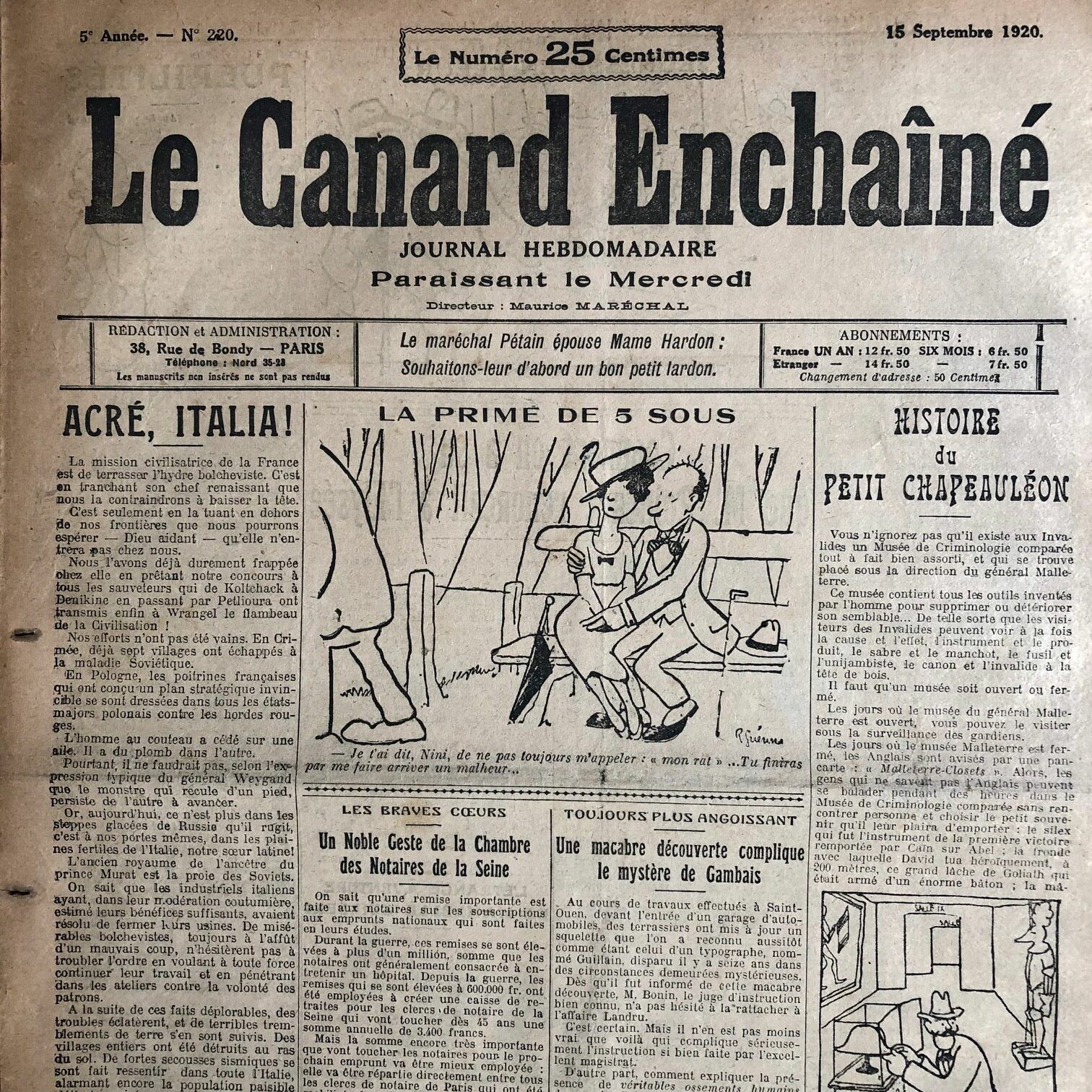 Couac ! | Acheter un Canard | Vente d'Anciens Journaux du Canard Enchaîné. Des Journaux Satiriques de Collection, Historiques & Authentiques de 1916 à 2004 ! | 220 rotated