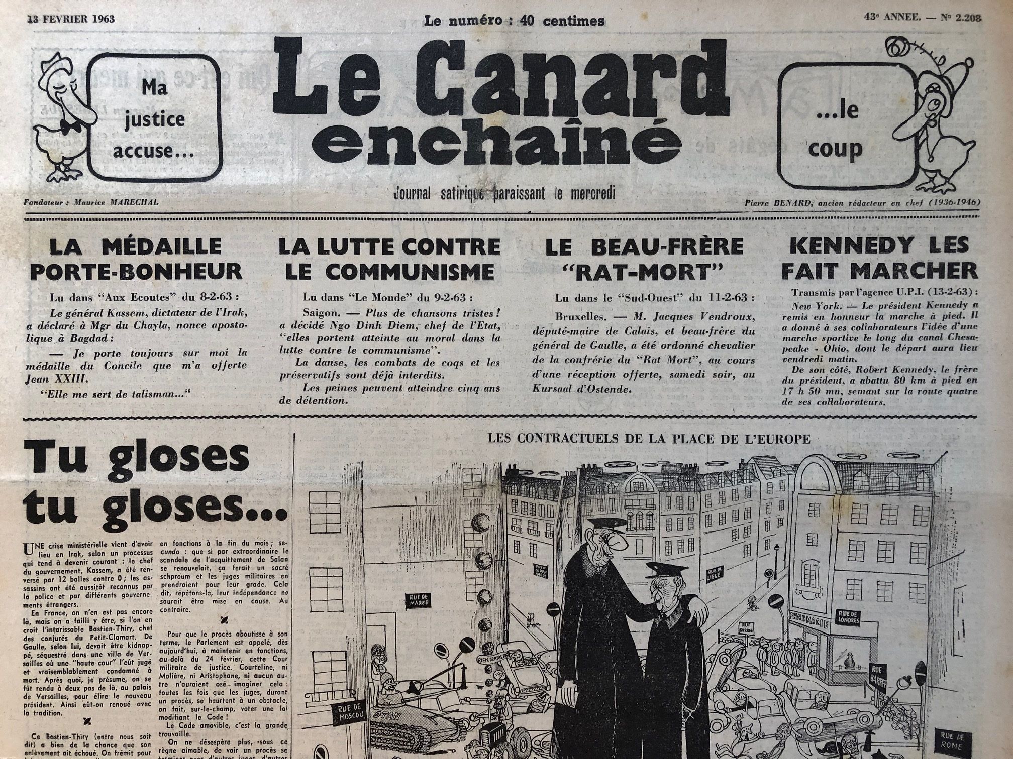 Couac ! | Acheter un Canard | Vente d'Anciens Journaux du Canard Enchaîné. Des Journaux Satiriques de Collection, Historiques & Authentiques de 1916 à 2004 ! | 2208 2