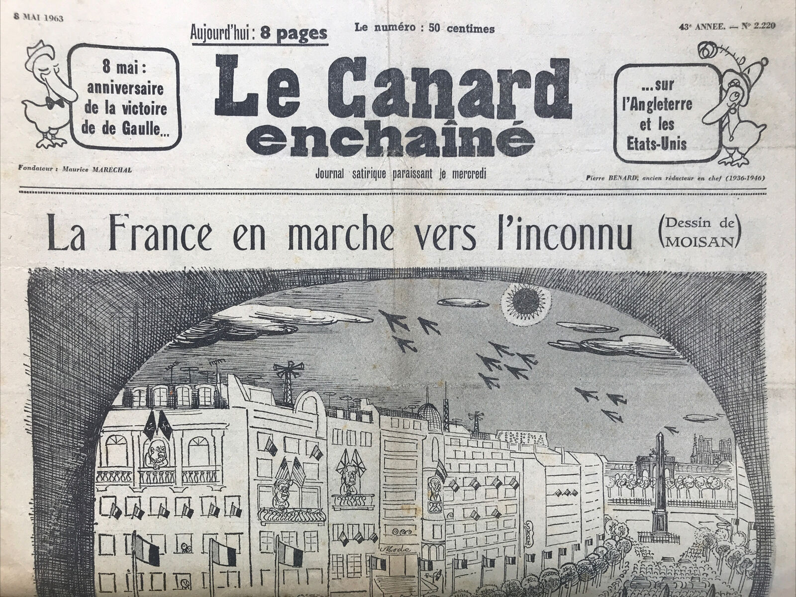 Couac ! | Acheter un Canard | Vente d'Anciens Journaux du Canard Enchaîné. Des Journaux Satiriques de Collection, Historiques & Authentiques de 1916 à 2004 ! | 2220