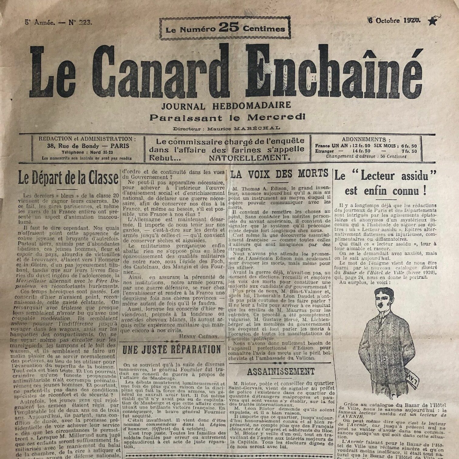 Couac ! | Acheter un Canard | Vente d'Anciens Journaux du Canard Enchaîné. Des Journaux Satiriques de Collection, Historiques & Authentiques de 1916 à 2004 ! | 223 1 rotated