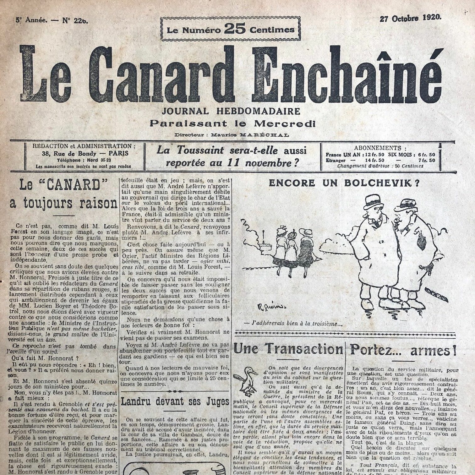 Couac ! | Acheter un Canard | Vente d'Anciens Journaux du Canard Enchaîné. Des Journaux Satiriques de Collection, Historiques & Authentiques de 1916 à 2004 ! | 226 rotated