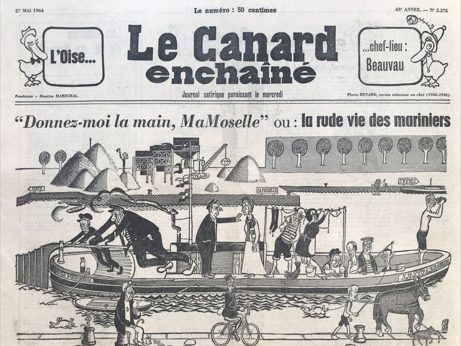 Couac ! | Acheter un Canard | Vente d'Anciens Journaux du Canard Enchaîné. Des Journaux Satiriques de Collection, Historiques & Authentiques de 1916 à 2004 ! | 2275