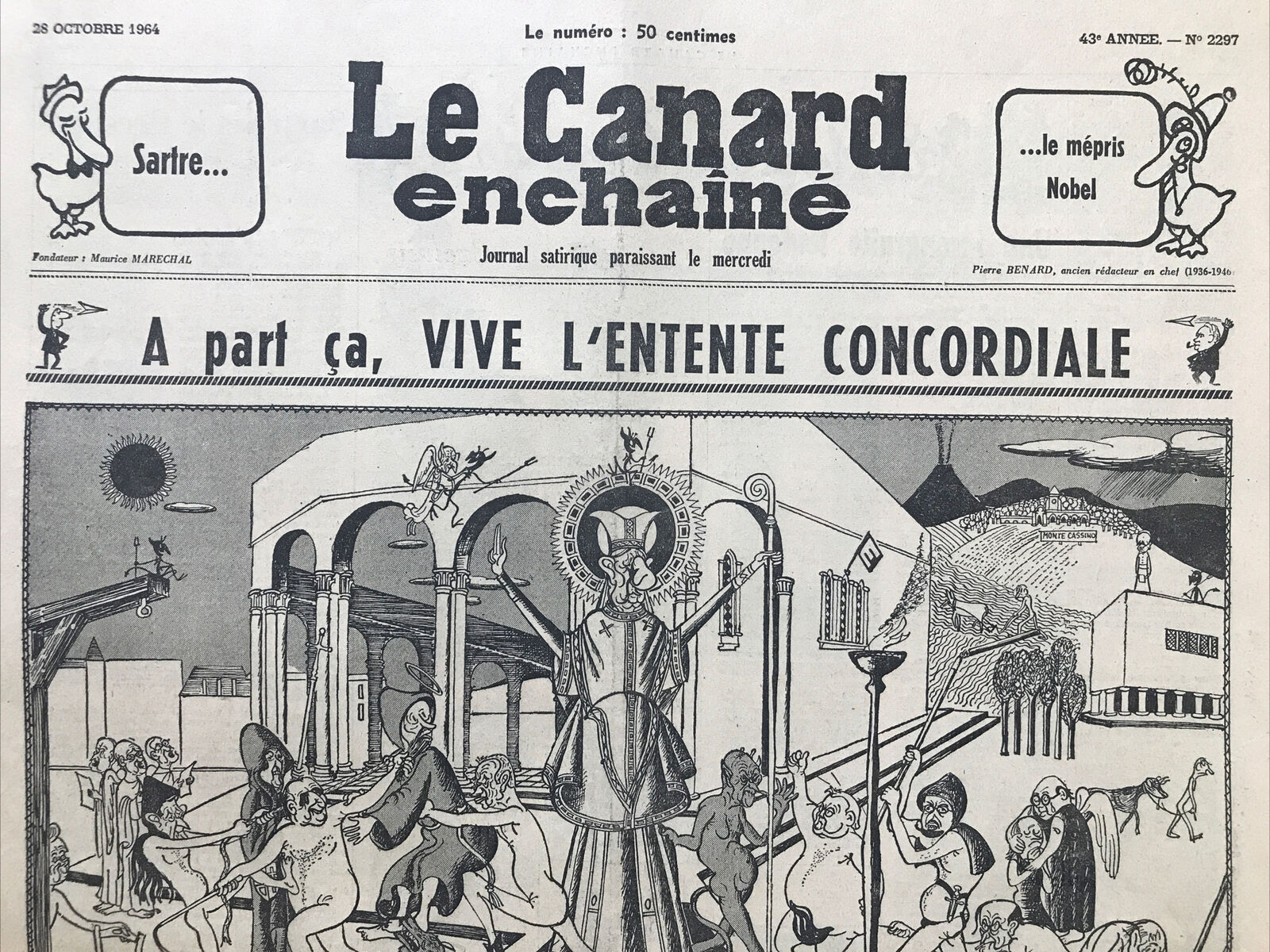 Couac ! | Acheter un Canard | Vente d'Anciens Journaux du Canard Enchaîné. Des Journaux Satiriques de Collection, Historiques & Authentiques de 1916 à 2004 ! | 2297