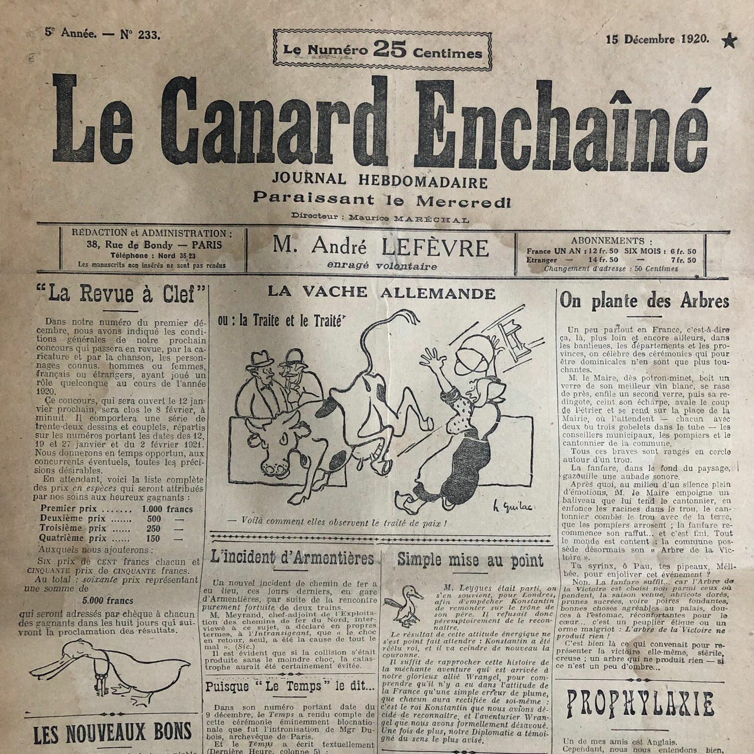 Couac ! | Acheter un Canard | Vente d'Anciens Journaux du Canard Enchaîné. Des Journaux Satiriques de Collection, Historiques & Authentiques de 1916 à 2004 ! | 233 rotated