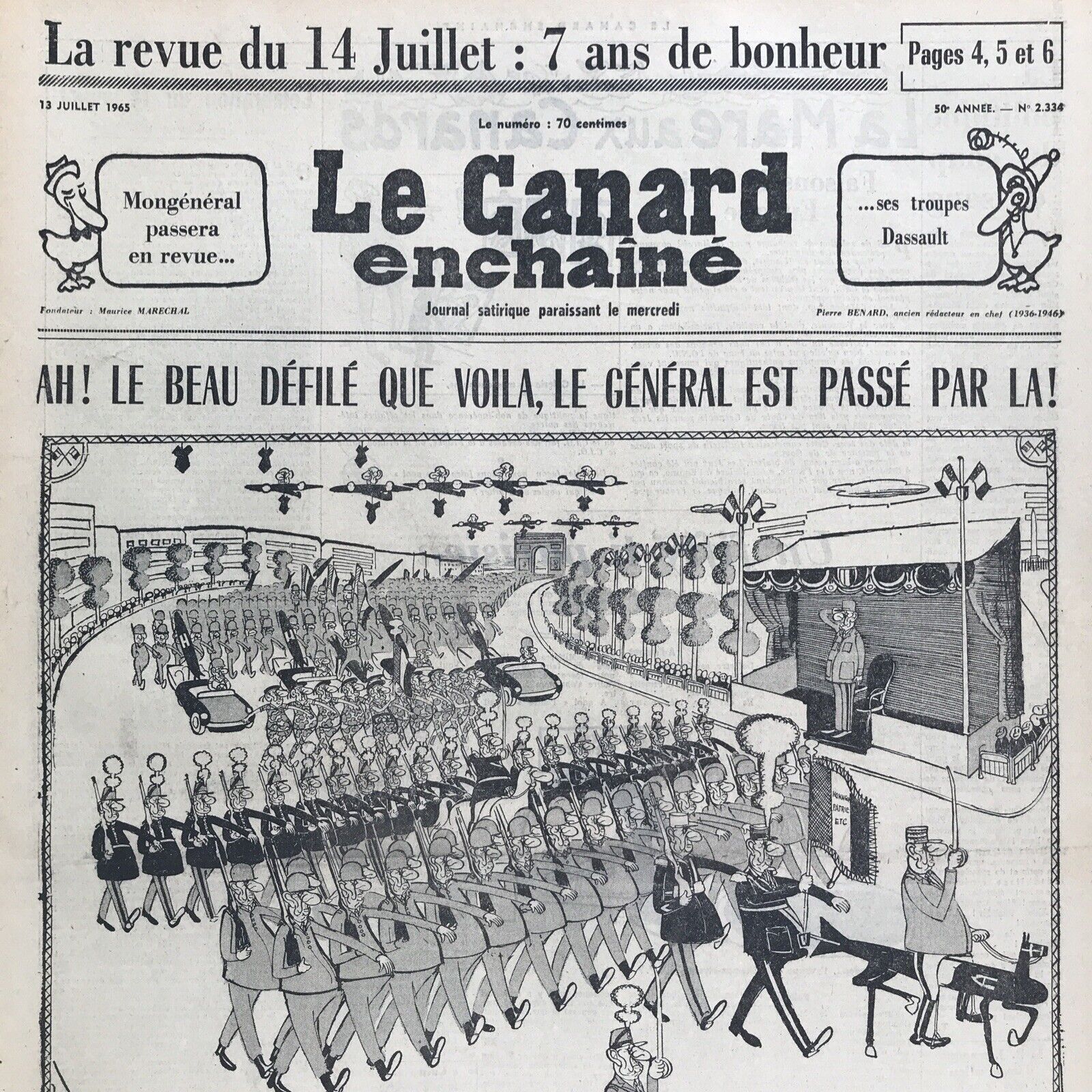 Couac ! | Acheter un Canard | Vente d'Anciens Journaux du Canard Enchaîné. Des Journaux Satiriques de Collection, Historiques & Authentiques de 1916 à 2004 ! | 2334