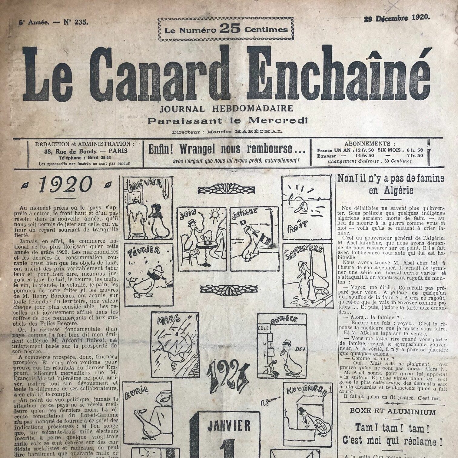 Couac ! | Acheter un Canard | Vente d'Anciens Journaux du Canard Enchaîné. Des Journaux Satiriques de Collection, Historiques & Authentiques de 1916 à 2004 ! | 235 rotated