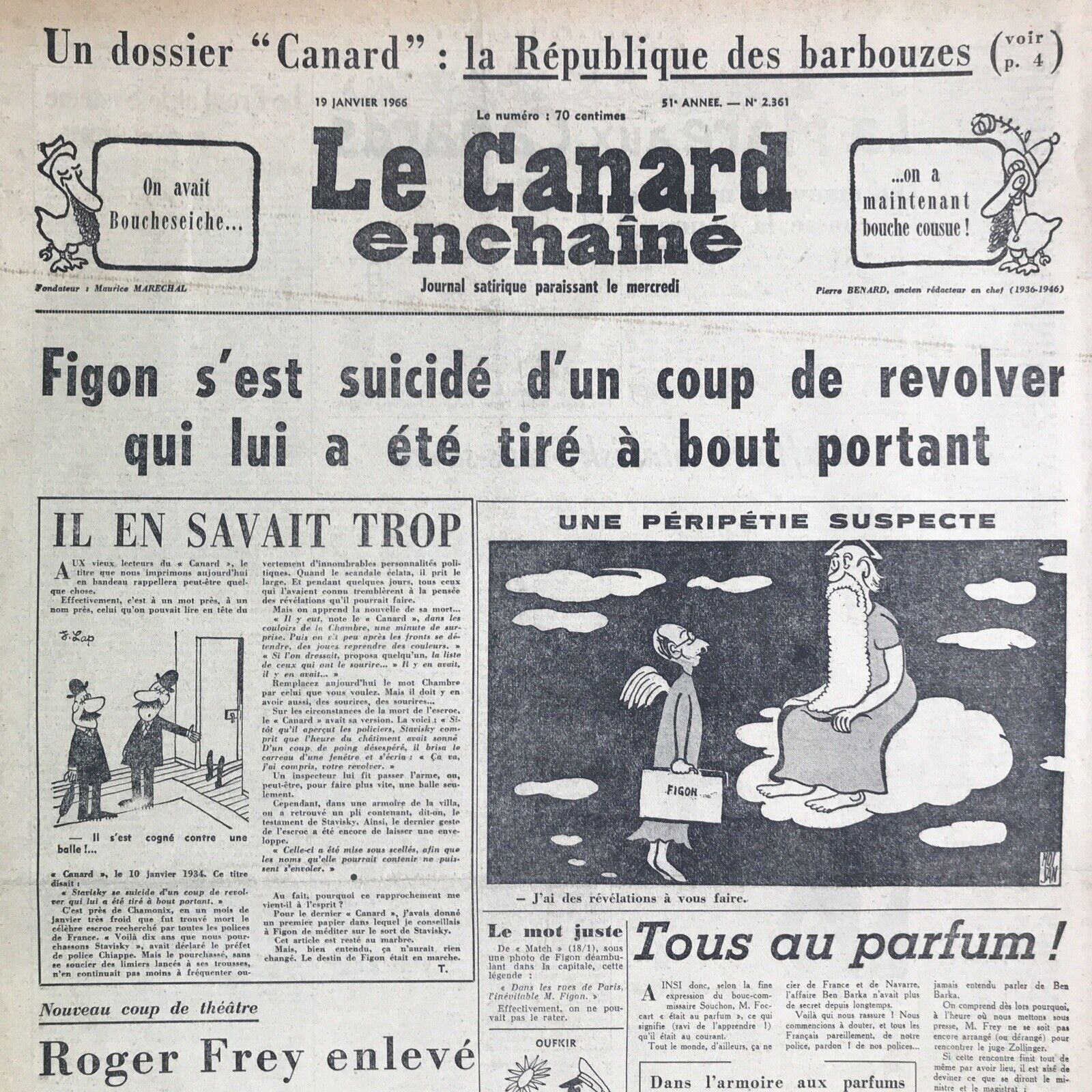 Couac ! | Acheter un Canard | Vente d'Anciens Journaux du Canard Enchaîné. Des Journaux Satiriques de Collection, Historiques & Authentiques de 1916 à 2004 ! | 2361