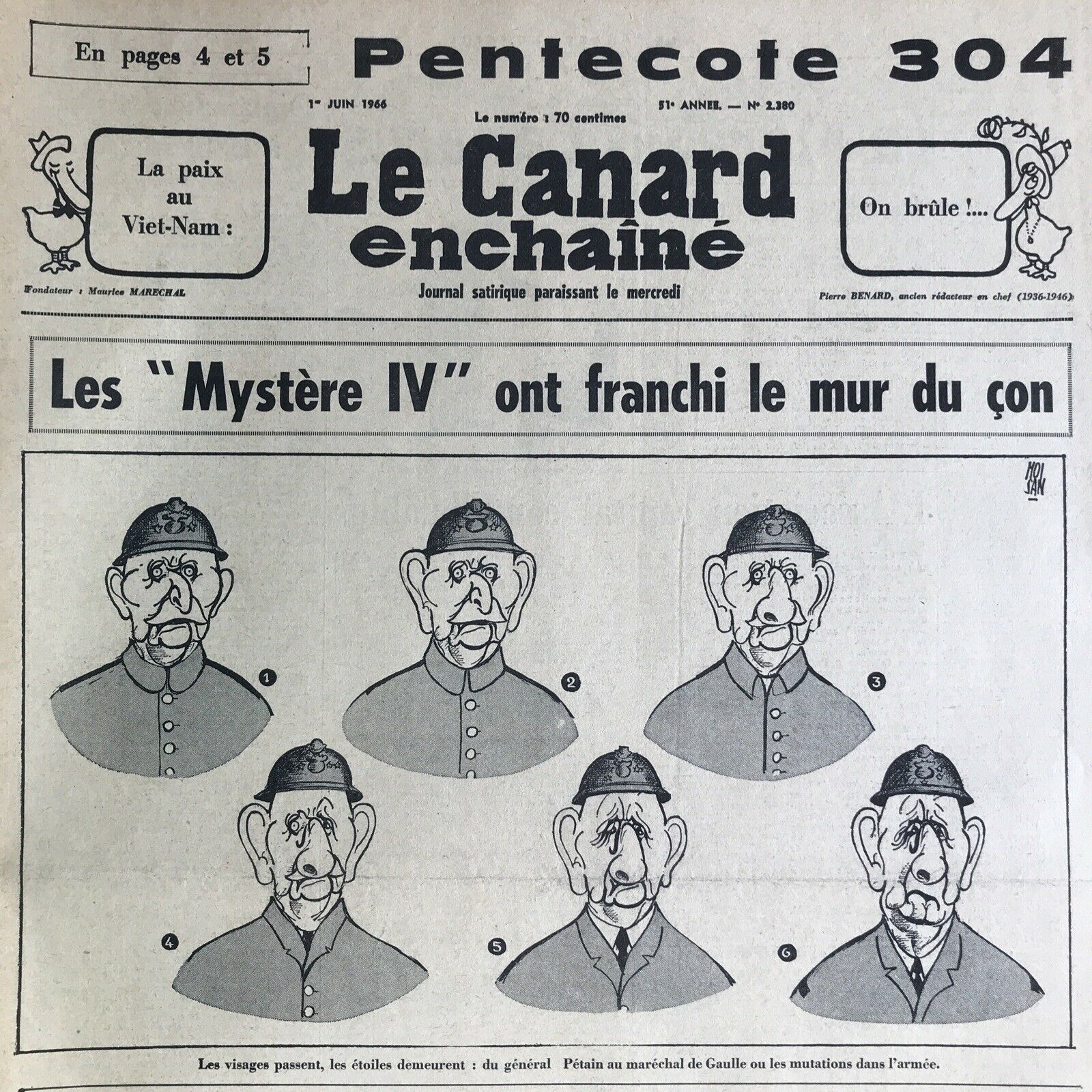 Couac ! | Acheter un Canard | Vente d'Anciens Journaux du Canard Enchaîné. Des Journaux Satiriques de Collection, Historiques & Authentiques de 1916 à 2004 ! | 2380