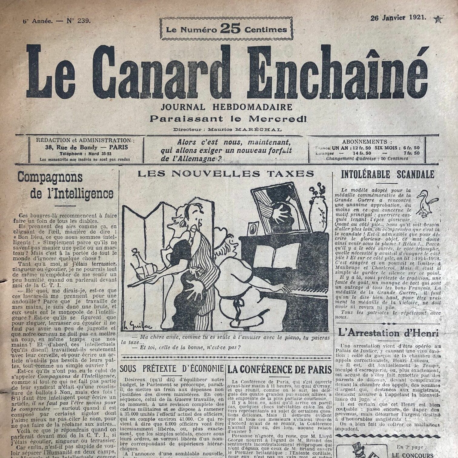 Couac ! | Acheter un Canard | Vente d'Anciens Journaux du Canard Enchaîné. Des Journaux Satiriques de Collection, Historiques & Authentiques de 1916 à 2004 ! | 239 1 rotated