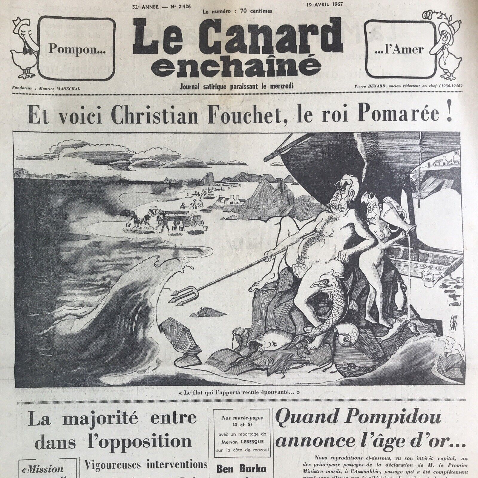 Couac ! | Acheter un Canard | Vente d'Anciens Journaux du Canard Enchaîné. Des Journaux Satiriques de Collection, Historiques & Authentiques de 1916 à 2004 ! | 2426