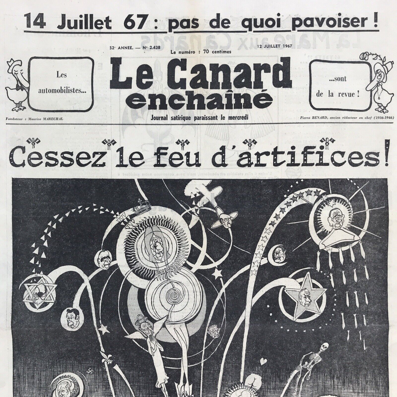 Couac ! | Acheter un Canard | Vente d'Anciens Journaux du Canard Enchaîné. Des Journaux Satiriques de Collection, Historiques & Authentiques de 1916 à 2004 ! | 2438