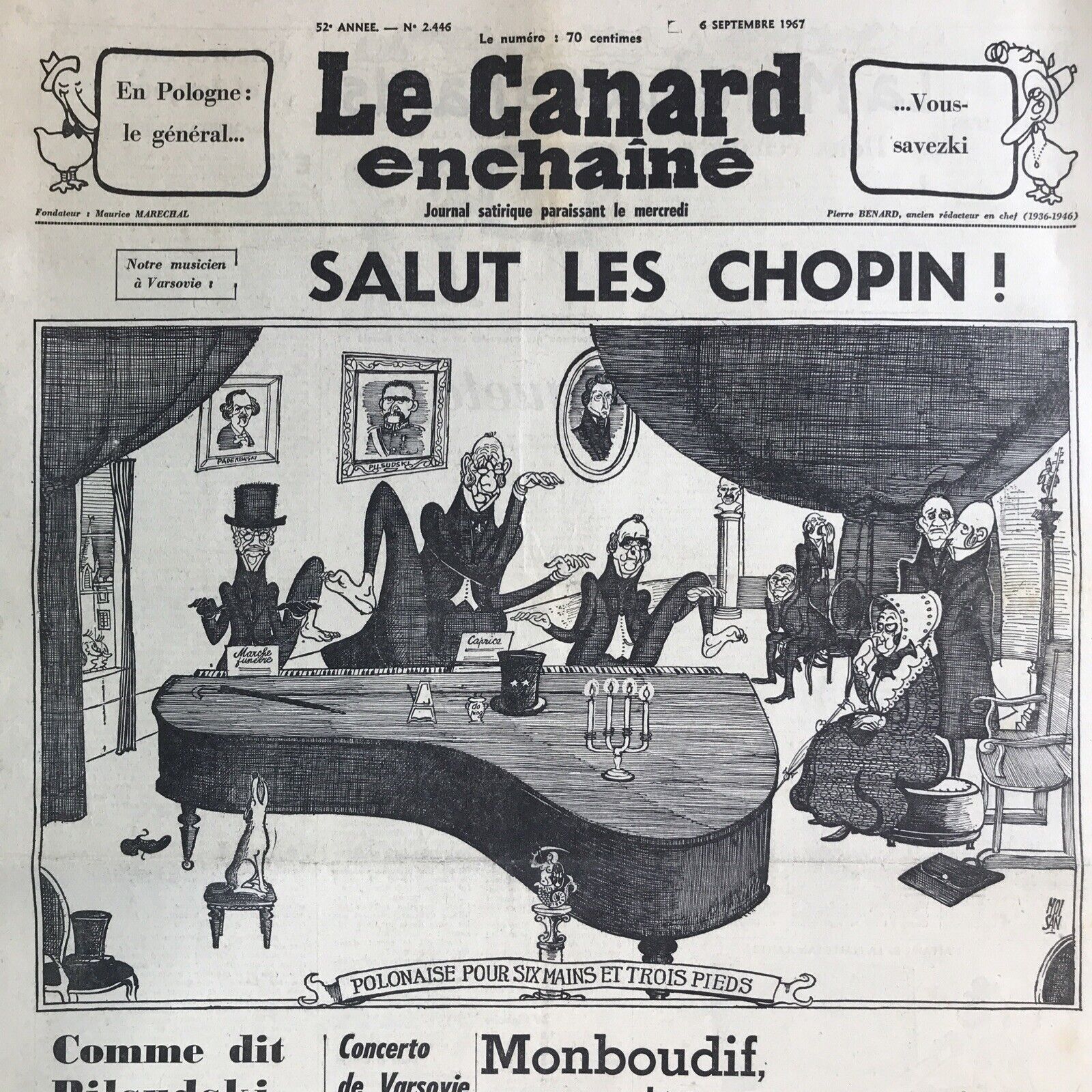 Couac ! | Acheter un Canard | Vente d'Anciens Journaux du Canard Enchaîné. Des Journaux Satiriques de Collection, Historiques & Authentiques de 1916 à 2004 ! | 2446